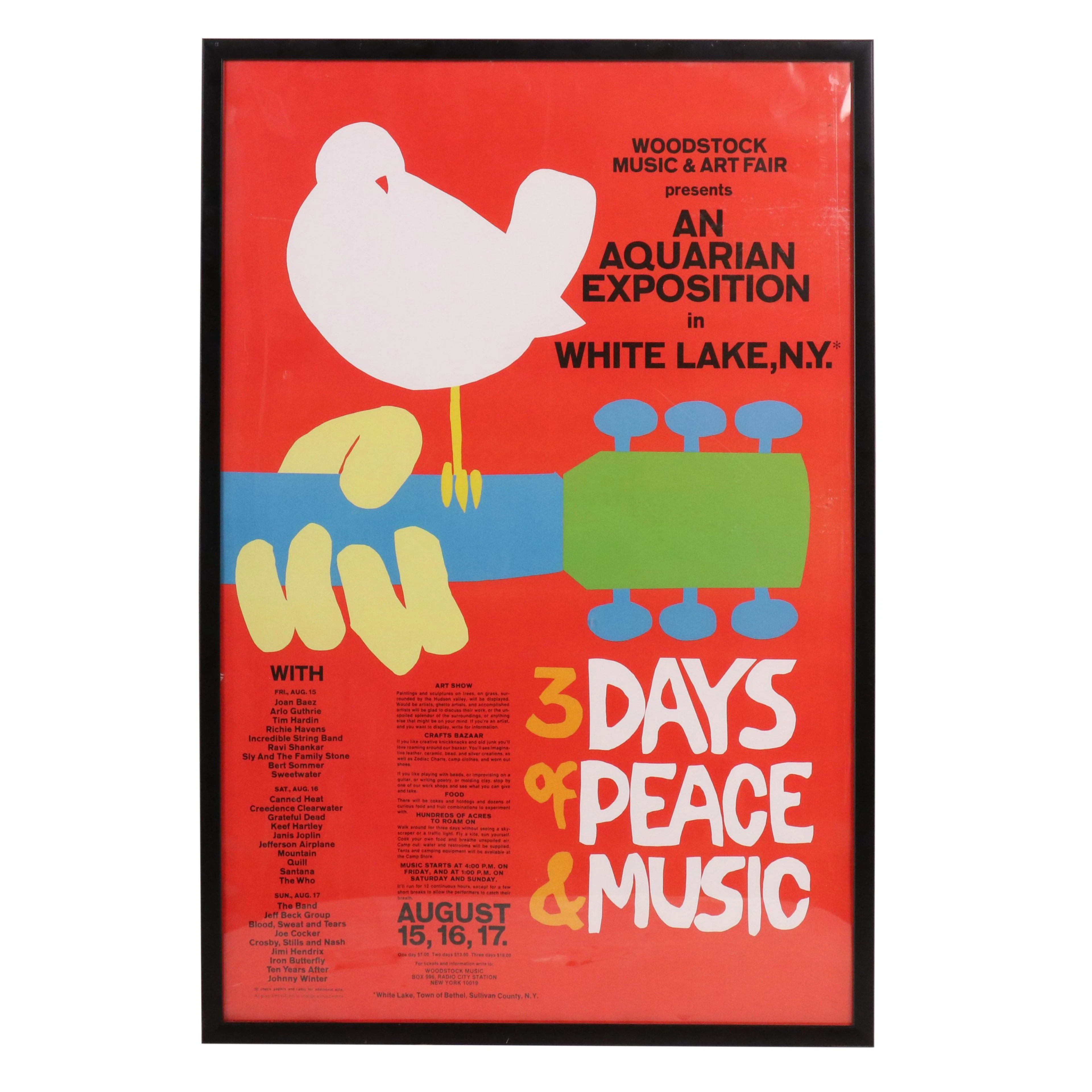 Offset Lithograph Woodstock Poster After Arnold Skolnick, 2016