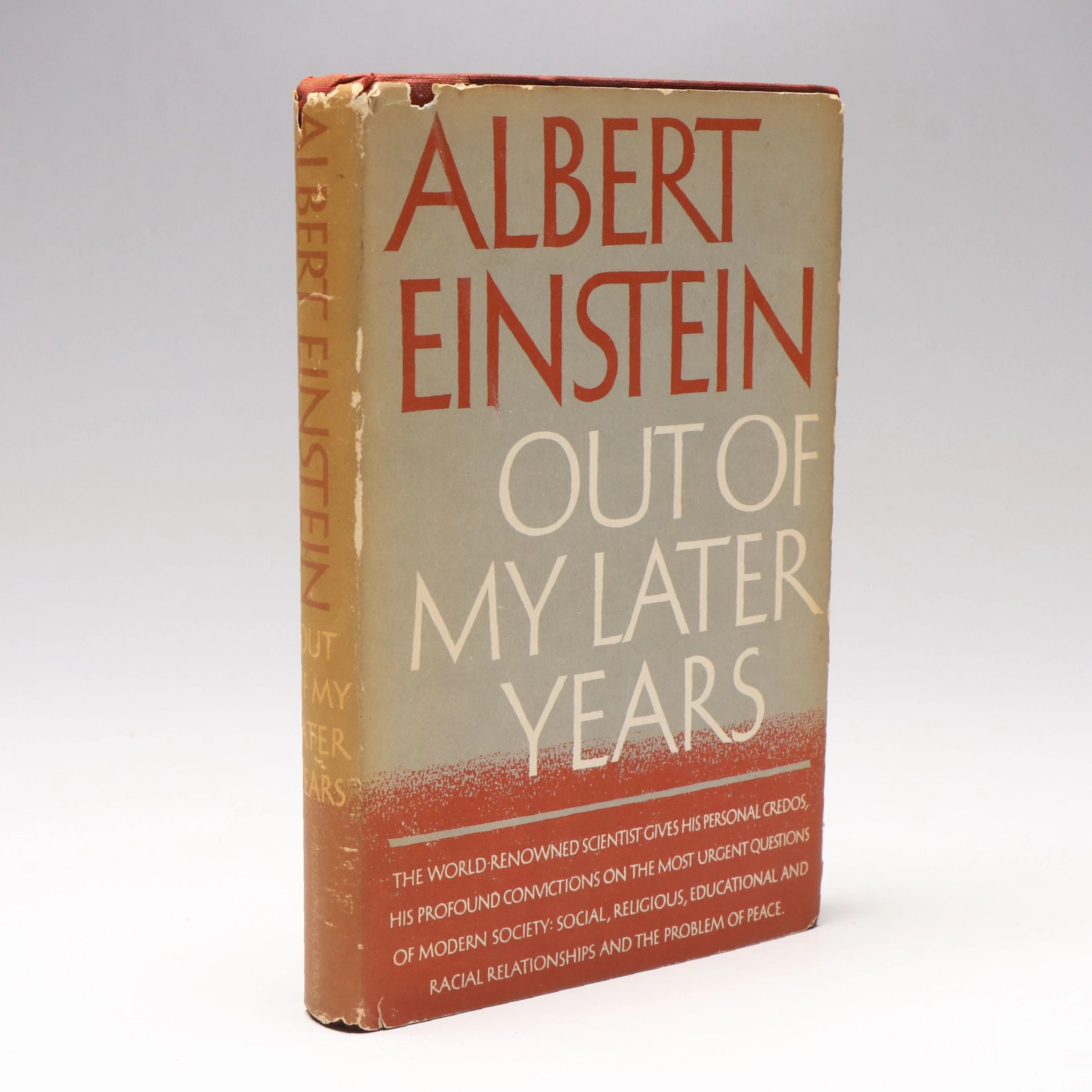 Early Printing "Out of My Later Years" by Albert Einstein, 1950