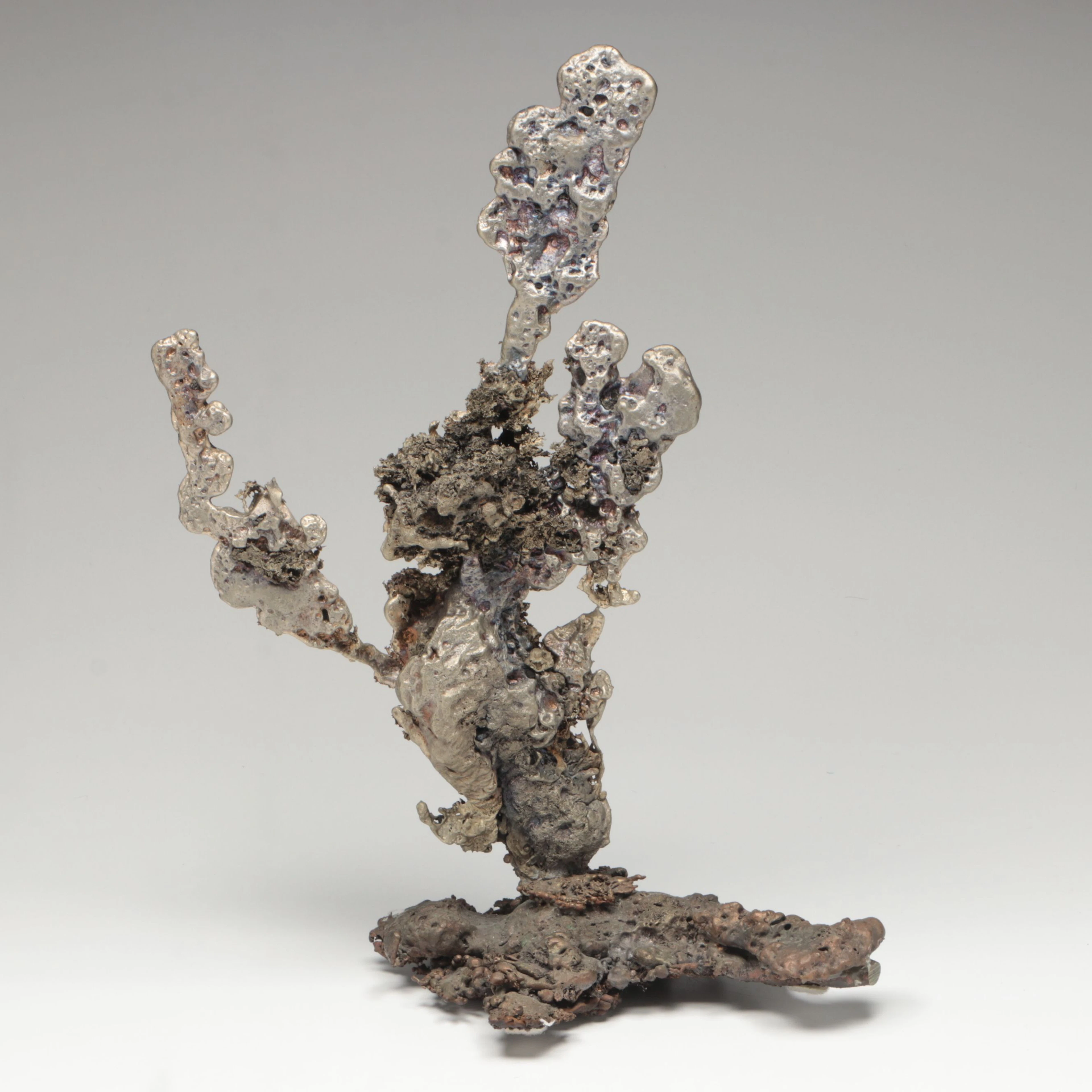 Brutalist Anthill Aluminum Casting Sculpture
