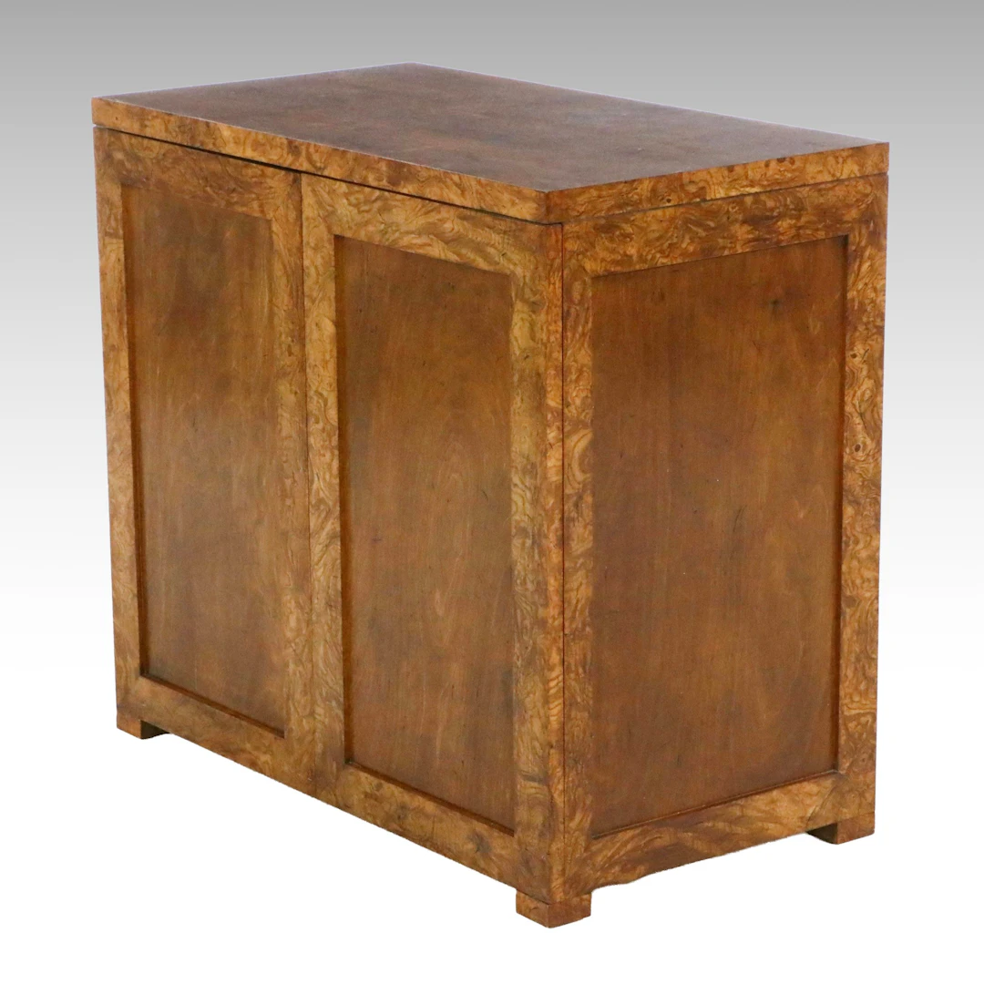 Modernist Figured Walnut Cabinet, Late 20th Century