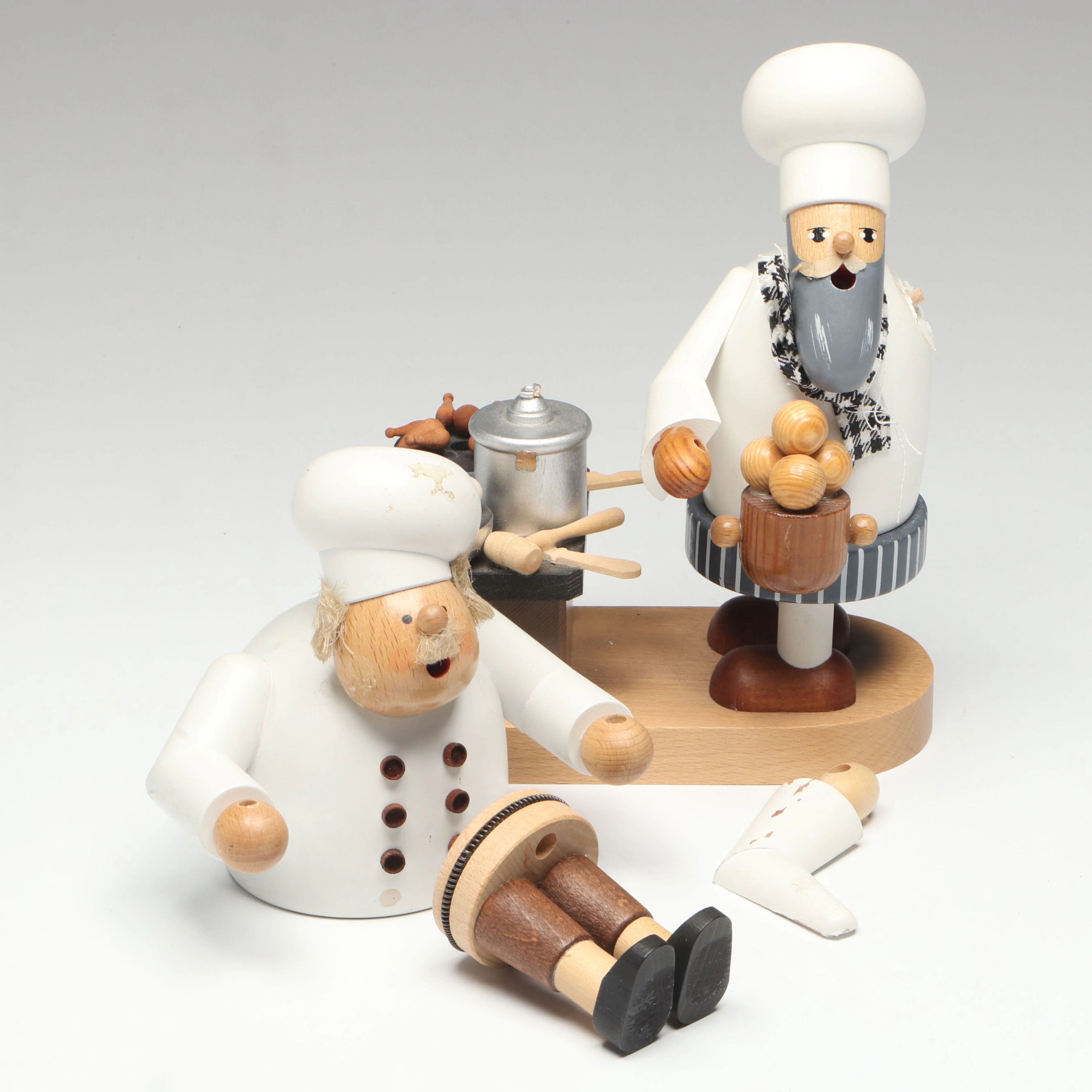 Kunstgewerbe Werkstätten Olbernhau with Other German Chef Incense Smoker