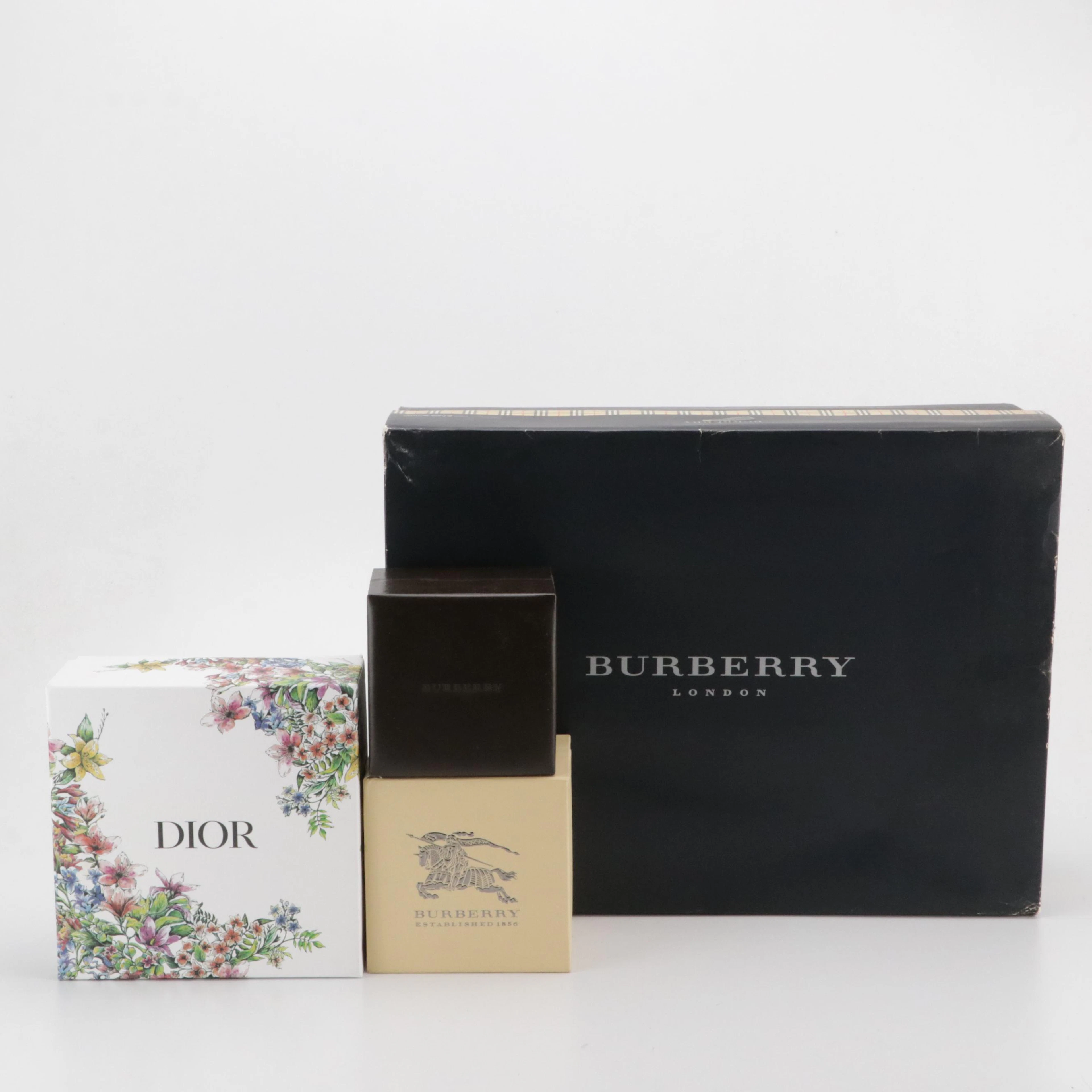 Burberry Watch Box and Retail Box, Dior Retail Box