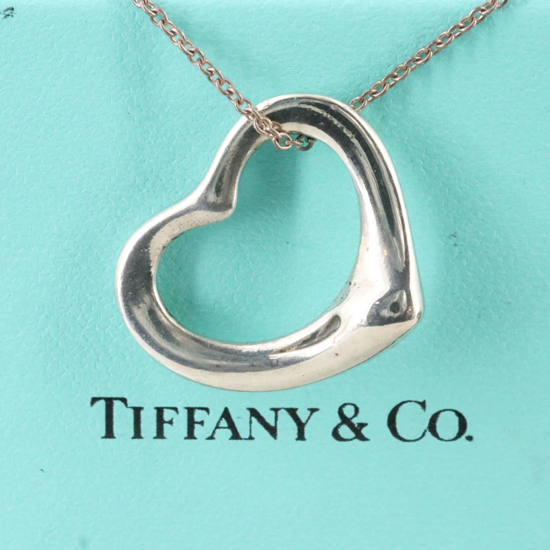 Elsa Peretti for Tiffany & Co. Sterling Open Heart Pendant Necklace