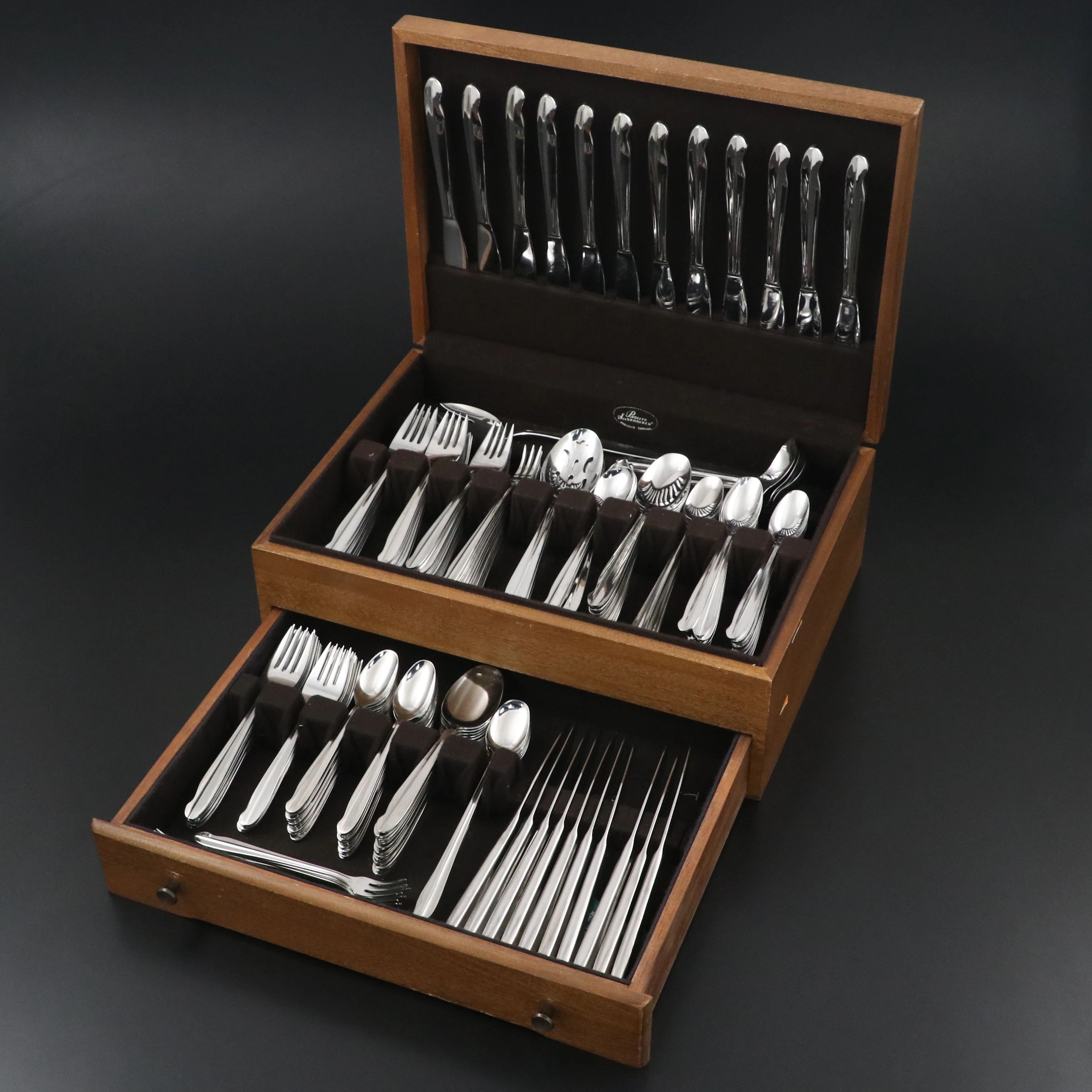Mid Century Modern Style Stainless Steel Flatware