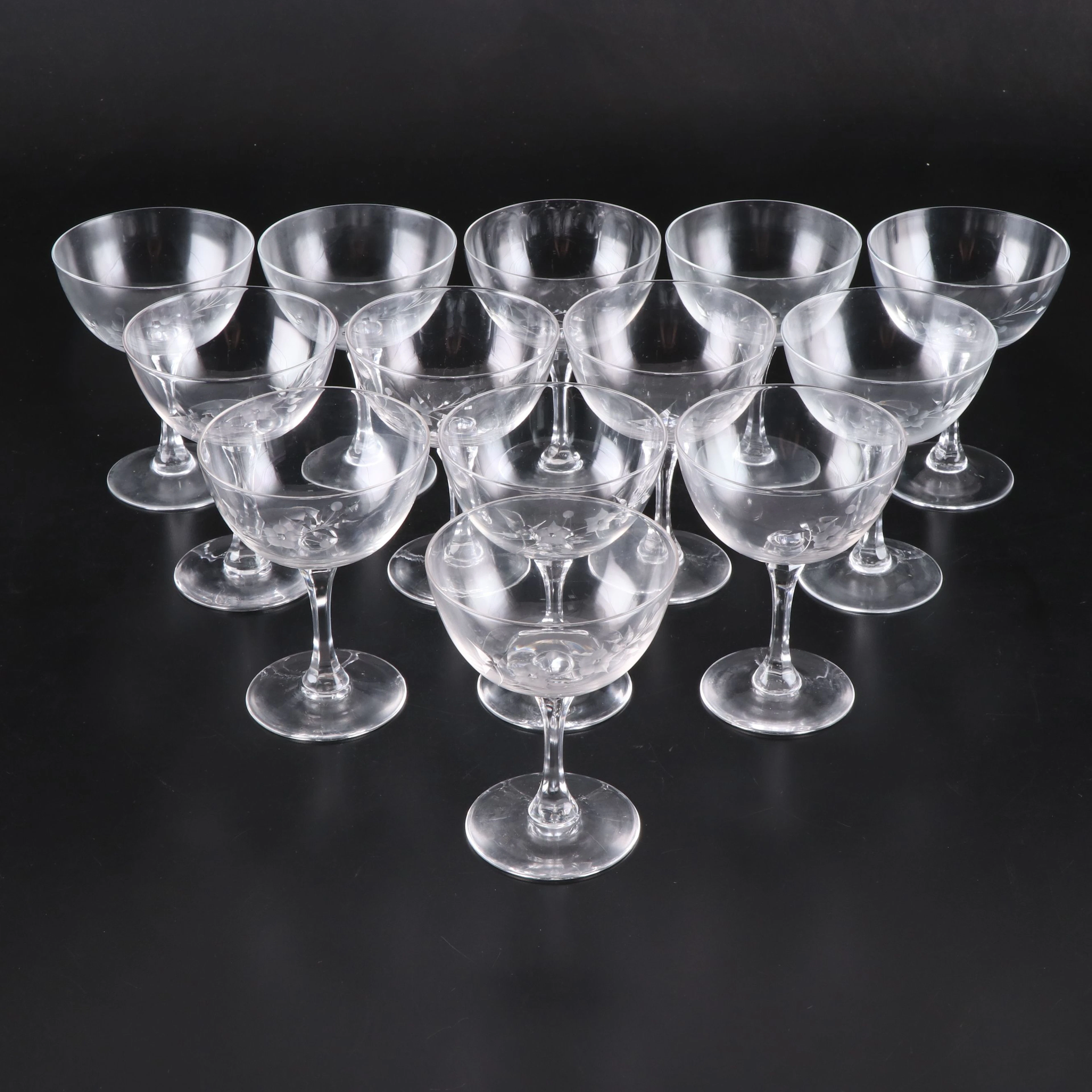 Lenox "Brookdale" Champagne Coupes, 1965-1984