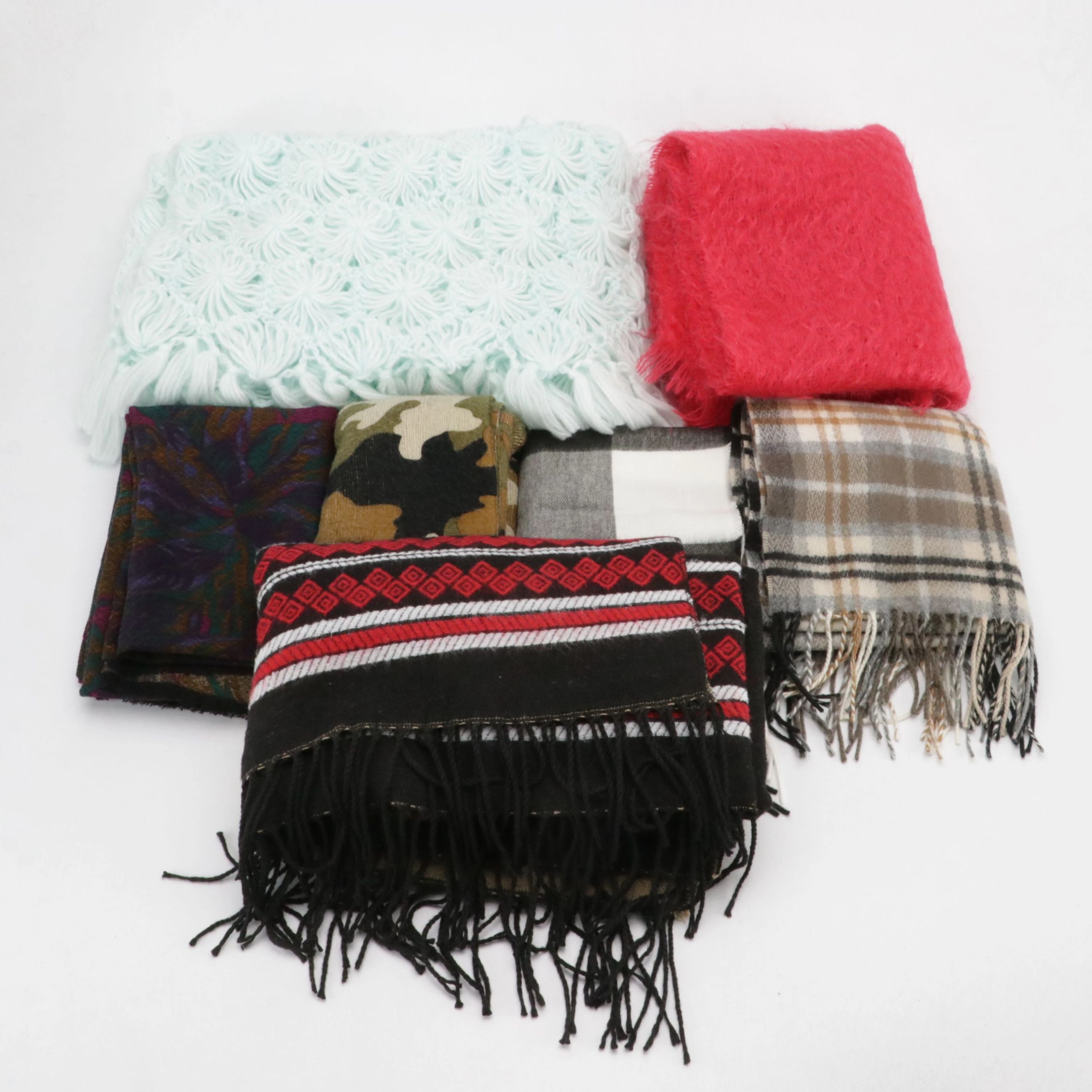 Yarrowvale Pink Mohair and Wool Blend, Michael Kors Infinity & Other Scarves