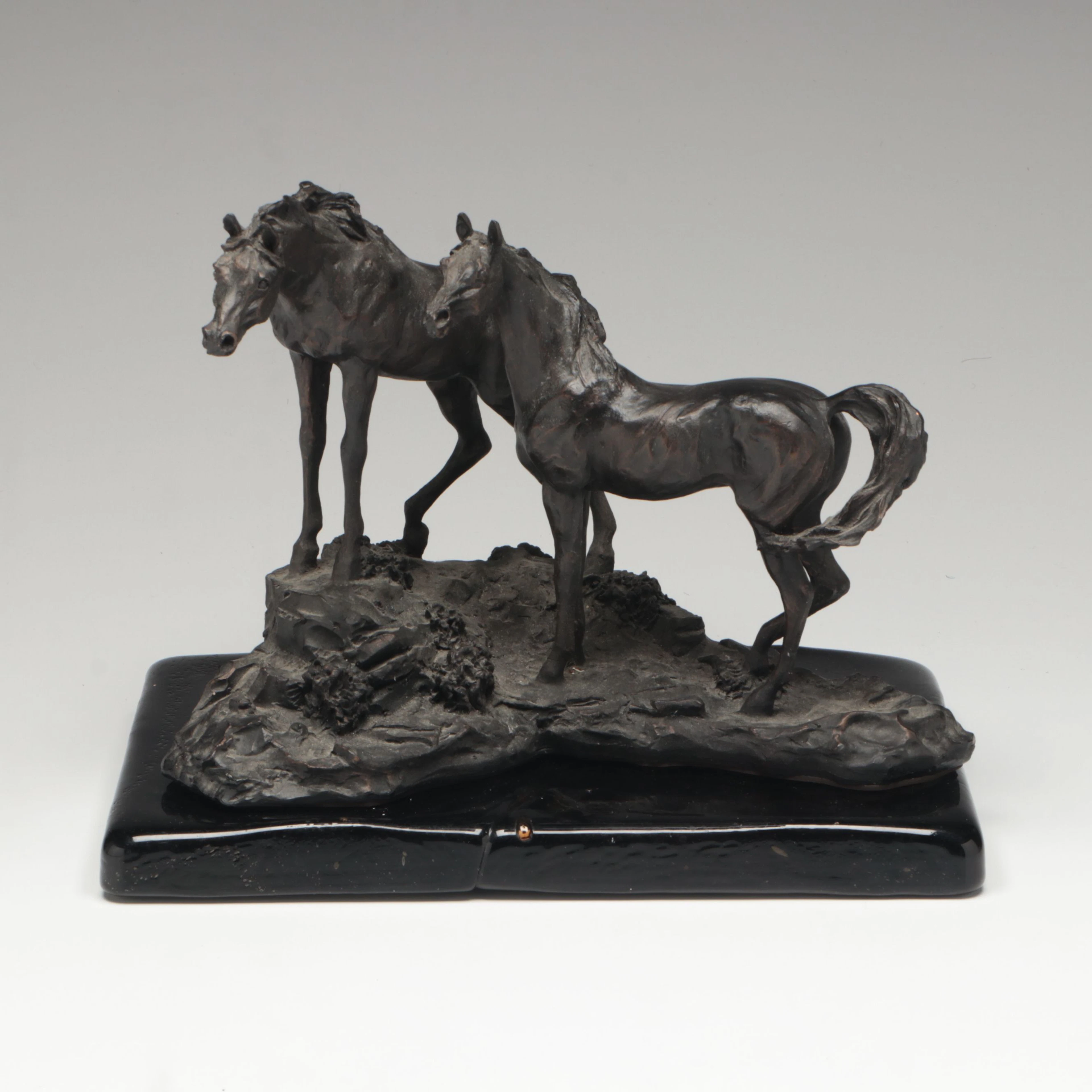 Lanford Monroe for Franklin Gallery "Intruder" Resin Sculpture on Base, 1984
