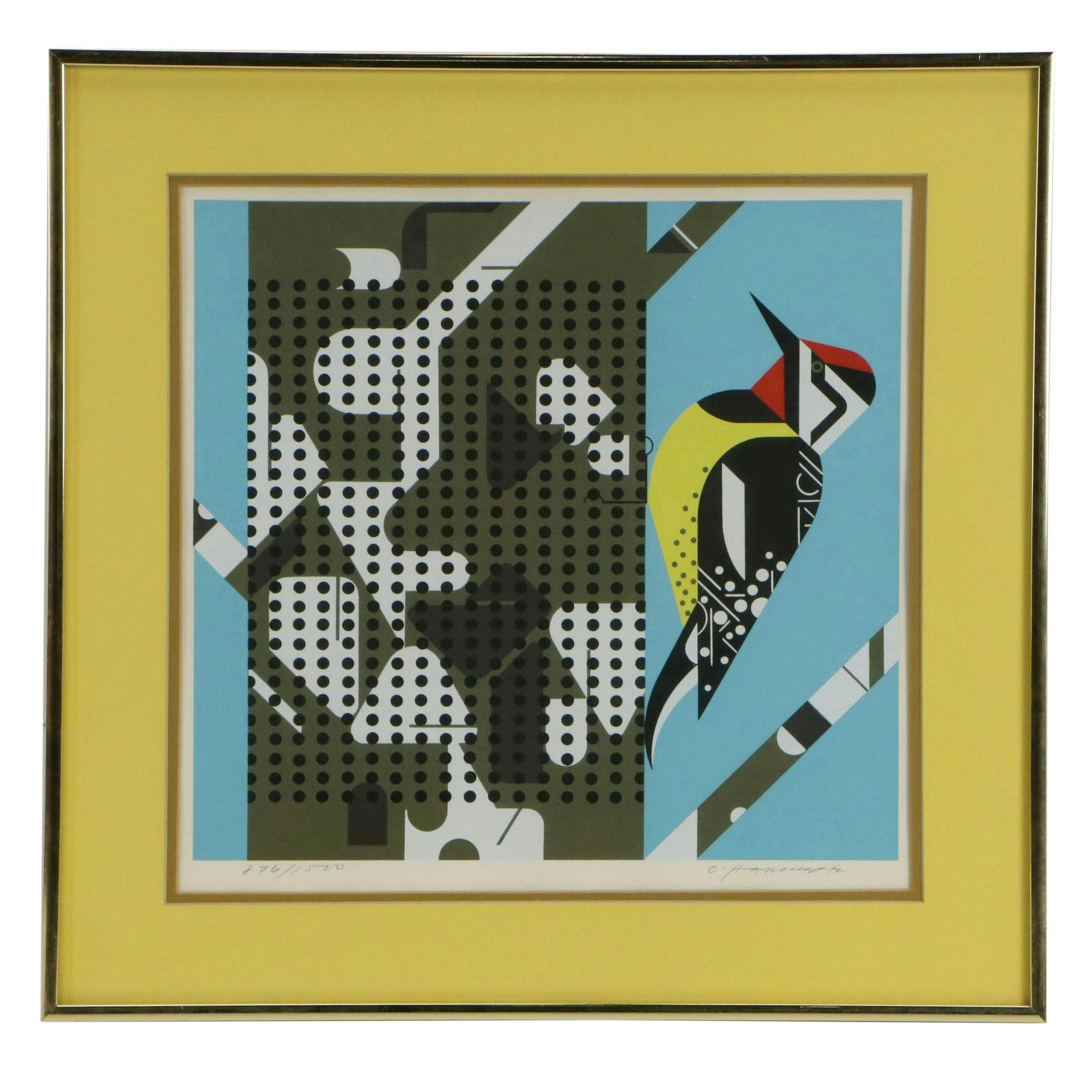 Charley Harper Serigraph "Savoring Sycamore," 1972