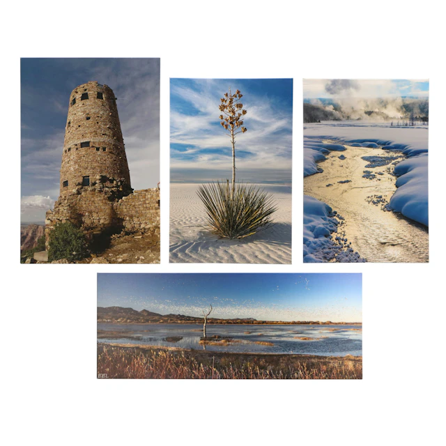 Set of Four Photography Giclée Prints, 21st Century
