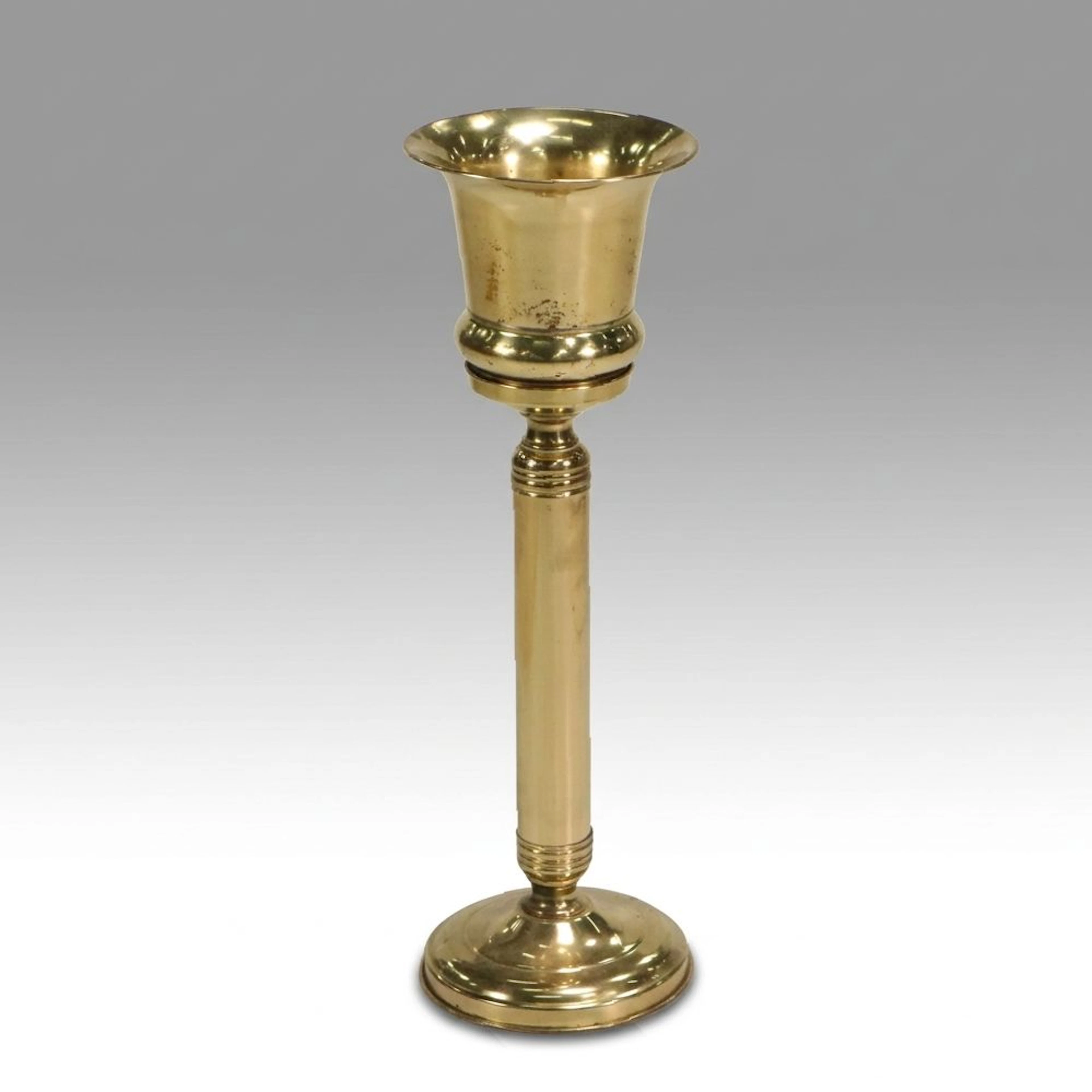 Polished Brass Champagne Chiller Stand, Late 20th Century