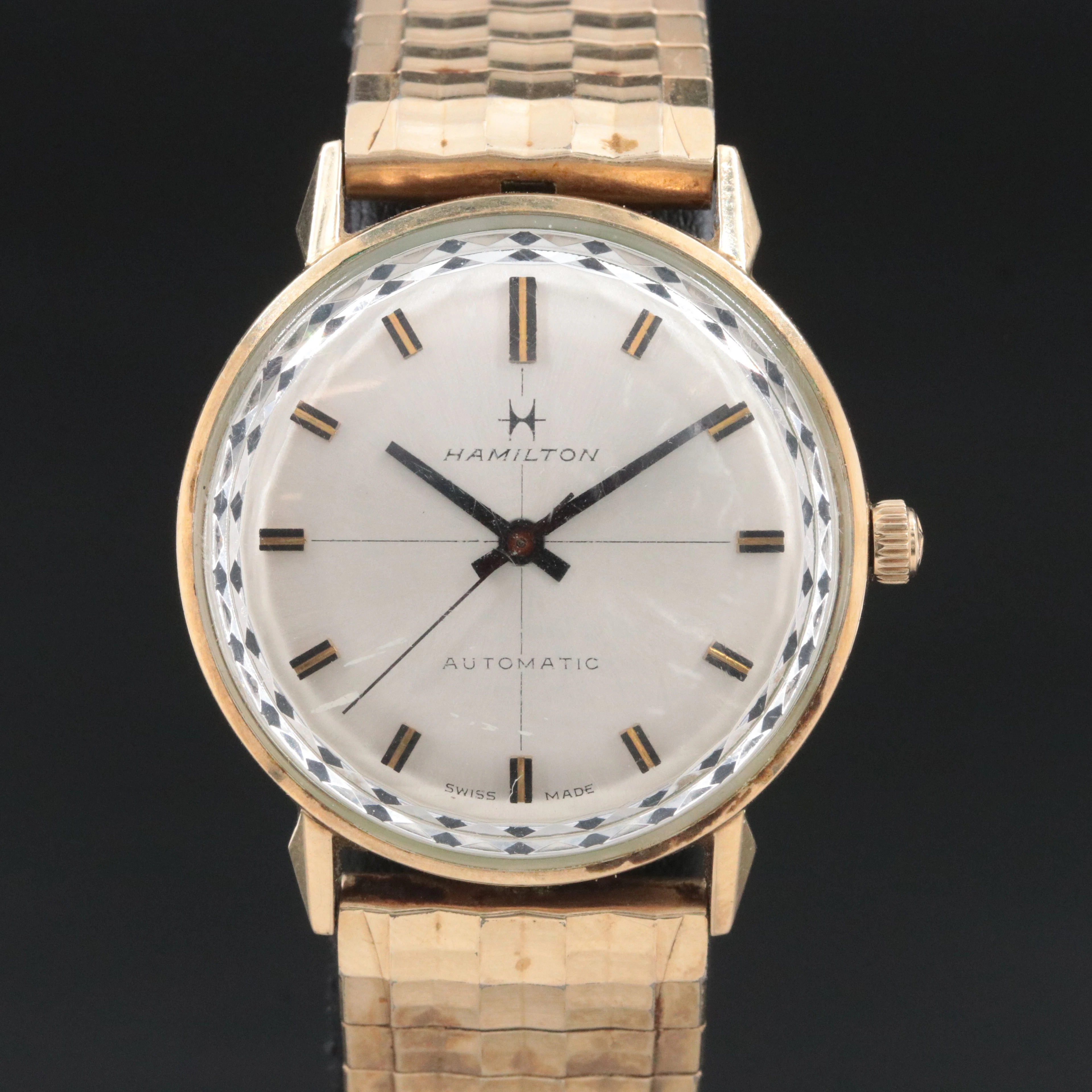 Hamilton Mid Century Modern Gold-Tone Automatic Watch