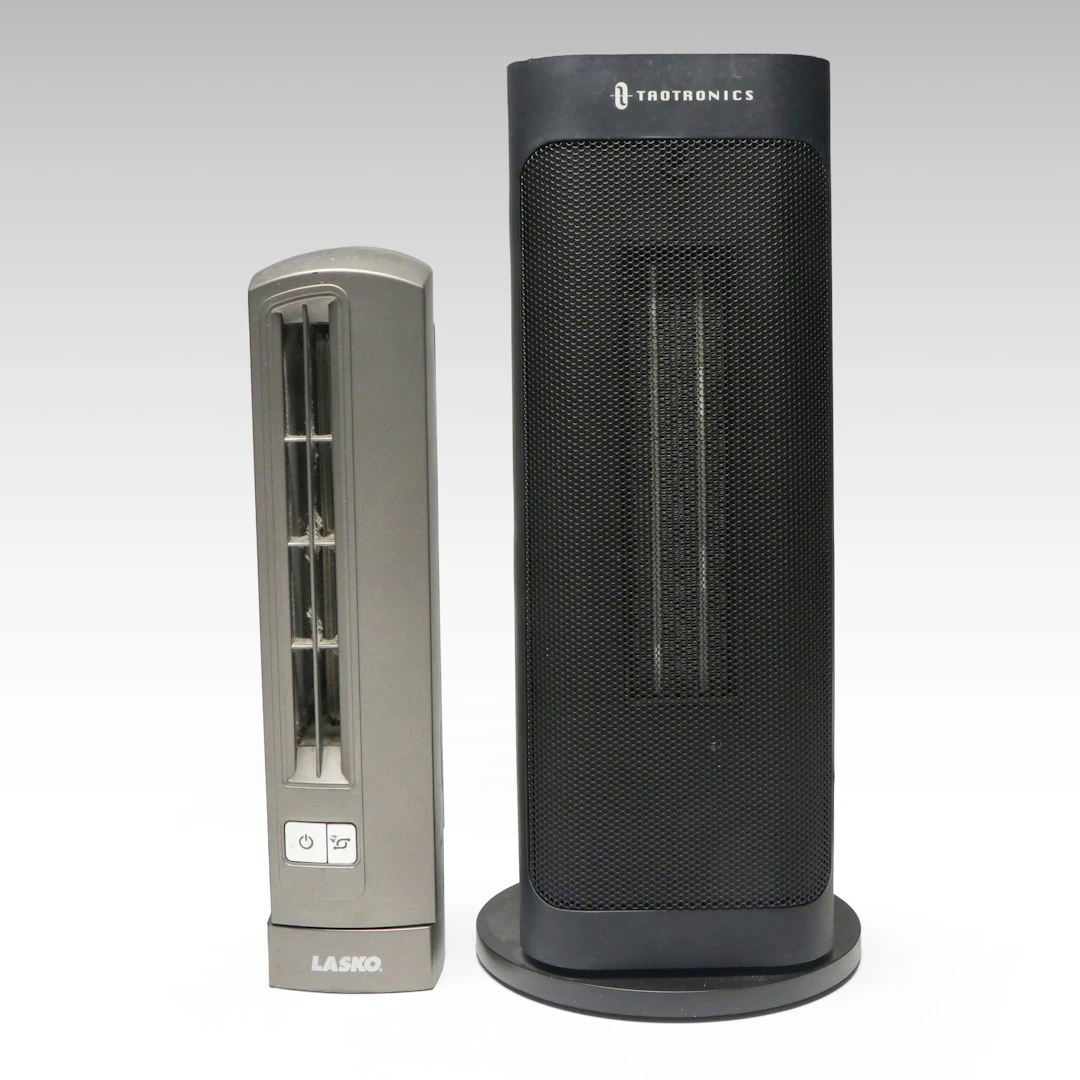 Lasko Tower Fan and TaoTronics Space Heater