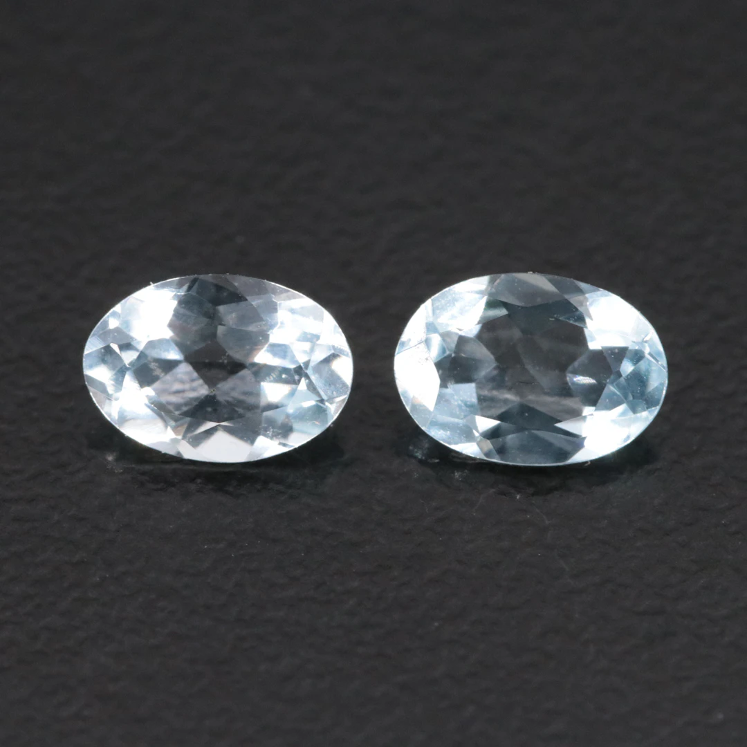 Loose 1.17 CTW Aquamarine Matched Pair