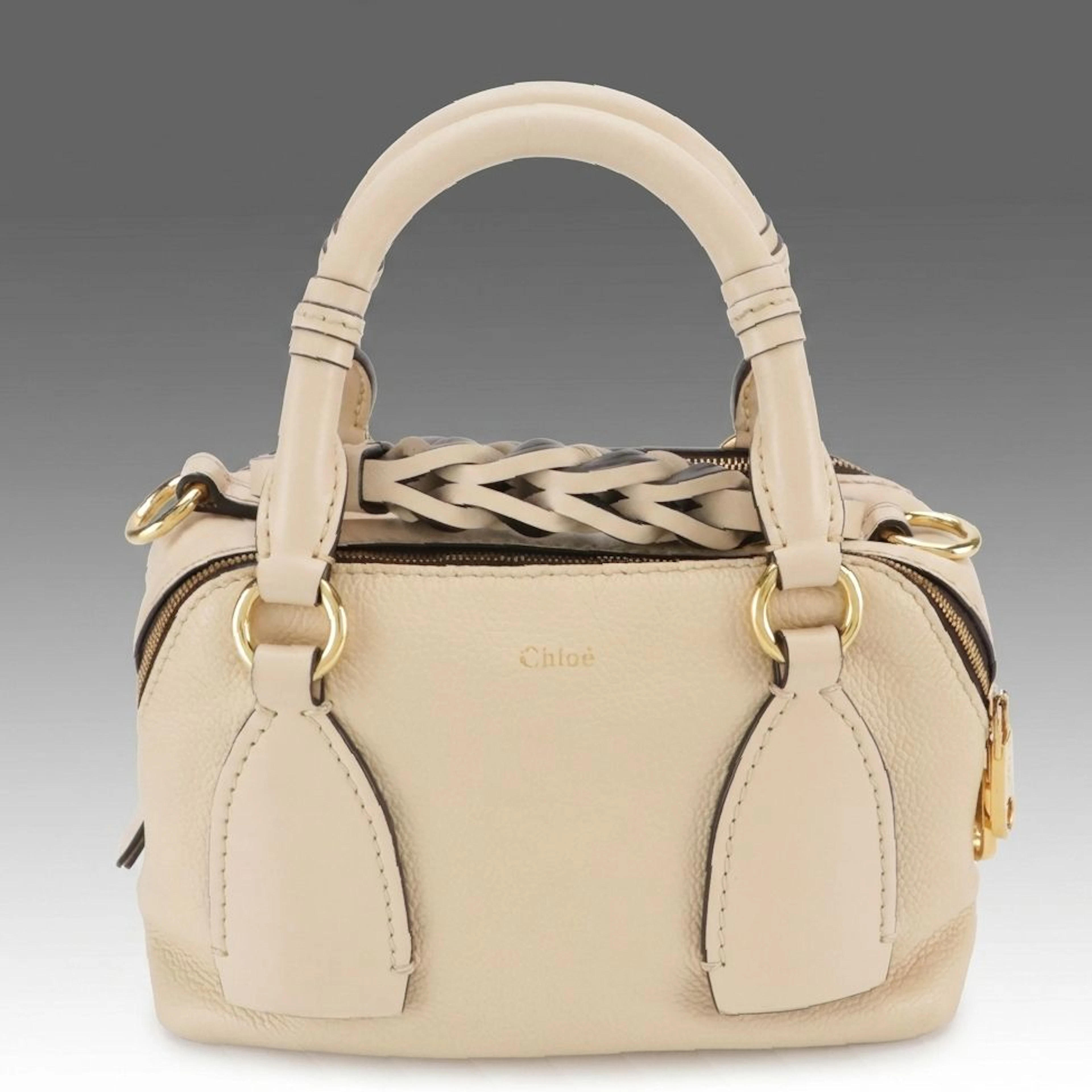 Chloe Daria Two-Way Bag in Neutral Leather