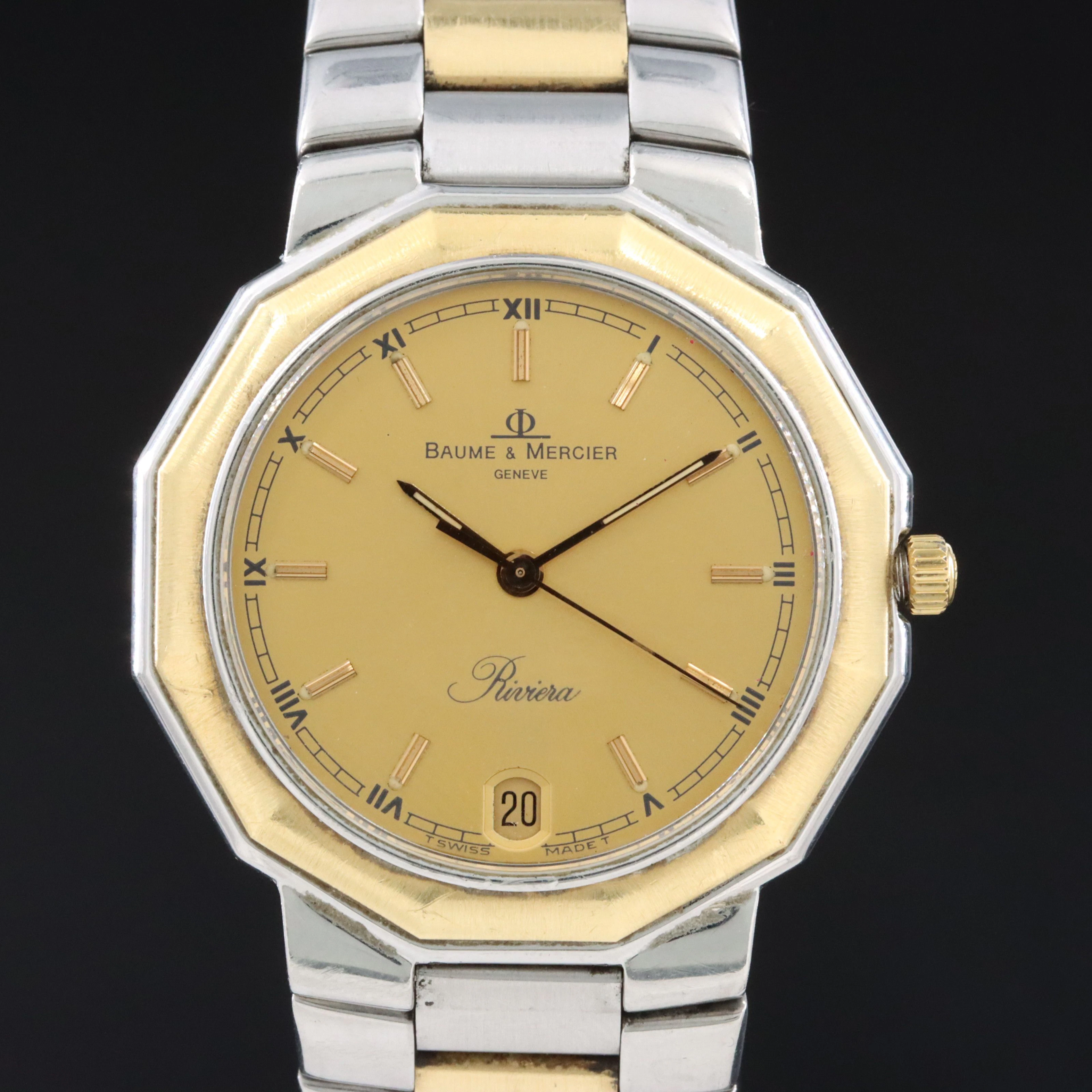 Baume & Mercier Riviera 18K and Stainless Steel Swiss Quartz Dress Watch