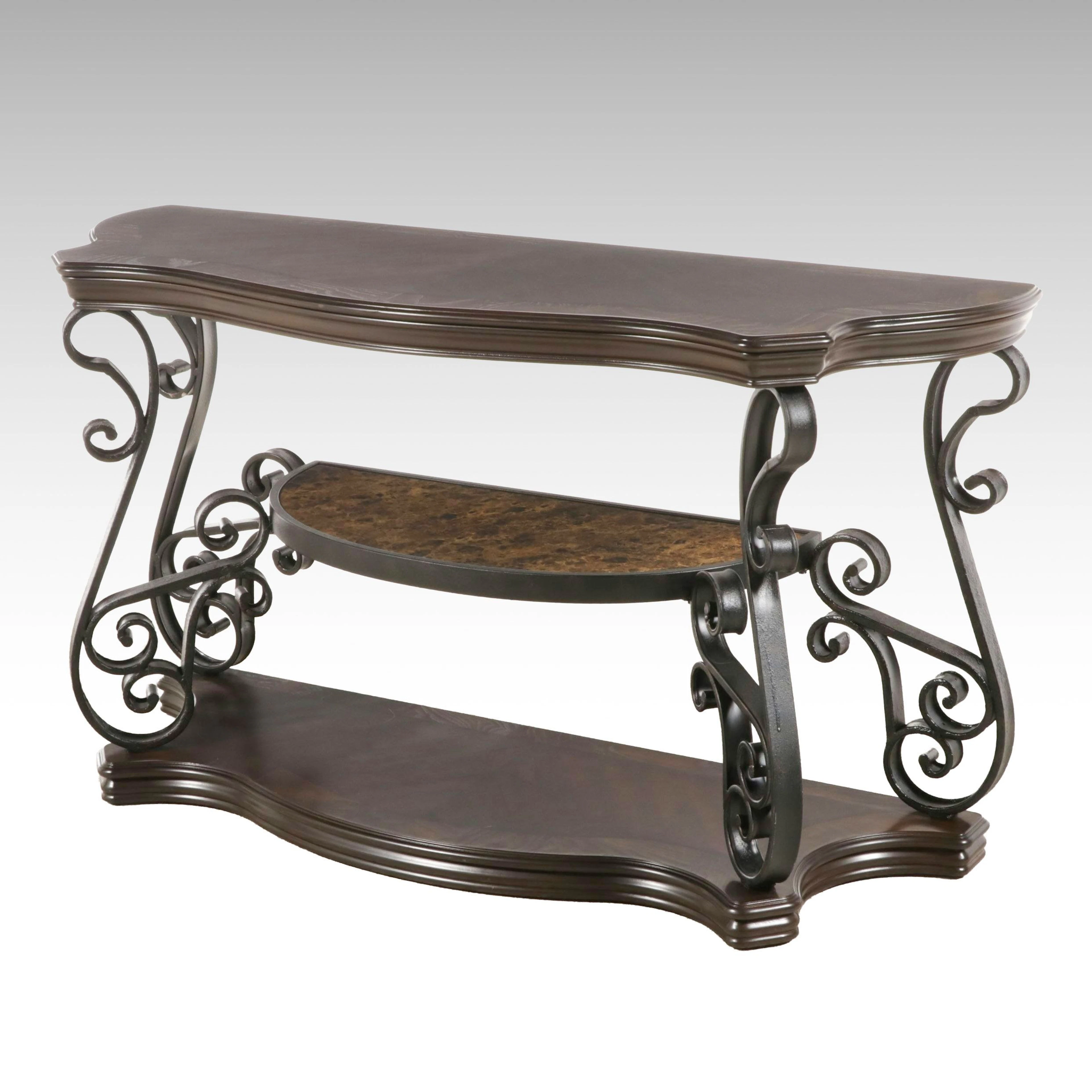 Coaster Furniture Mediterranean Revival Metal and Wood Console Table