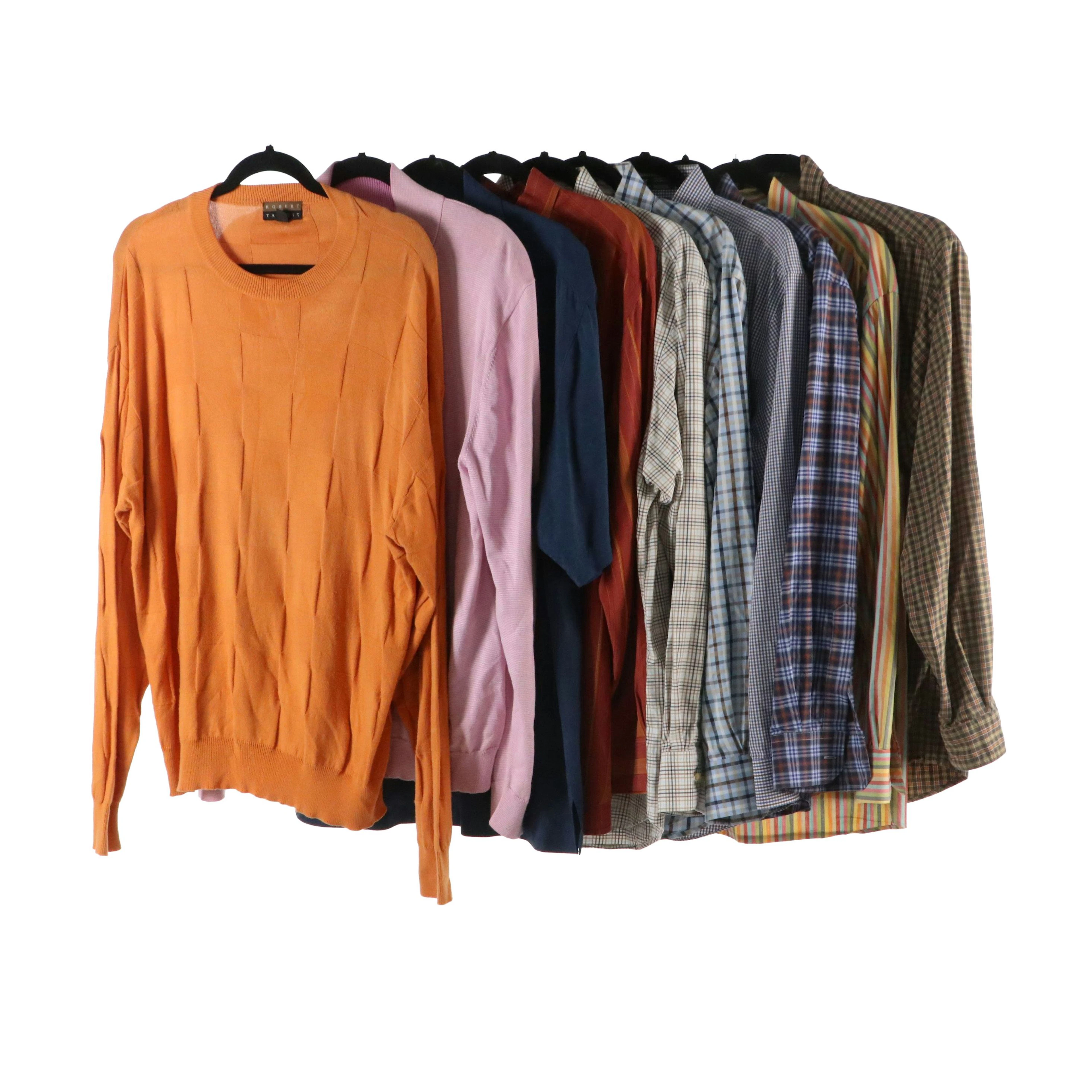 Men's Robert Talbott Quarter-Zip, Tommy Bahama Silk & Other Button Up Shirts