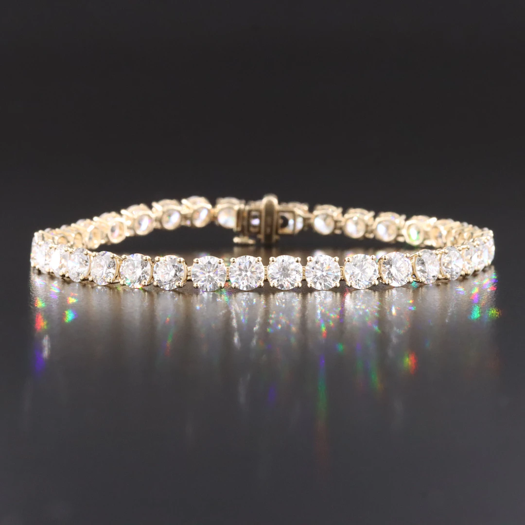 14K 14.81 CTW Lab Grown Diamond Line Bracelet