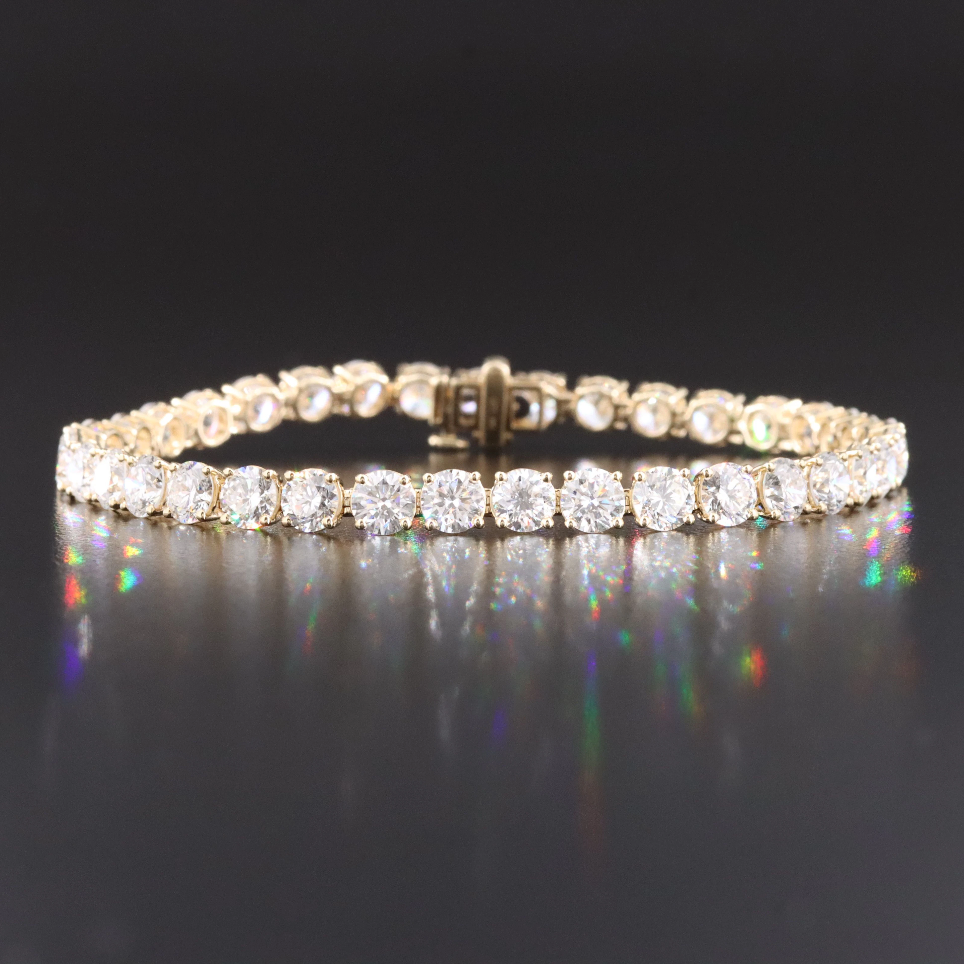 14K 14.81 CTW Lab Grown Diamond Line Bracelet