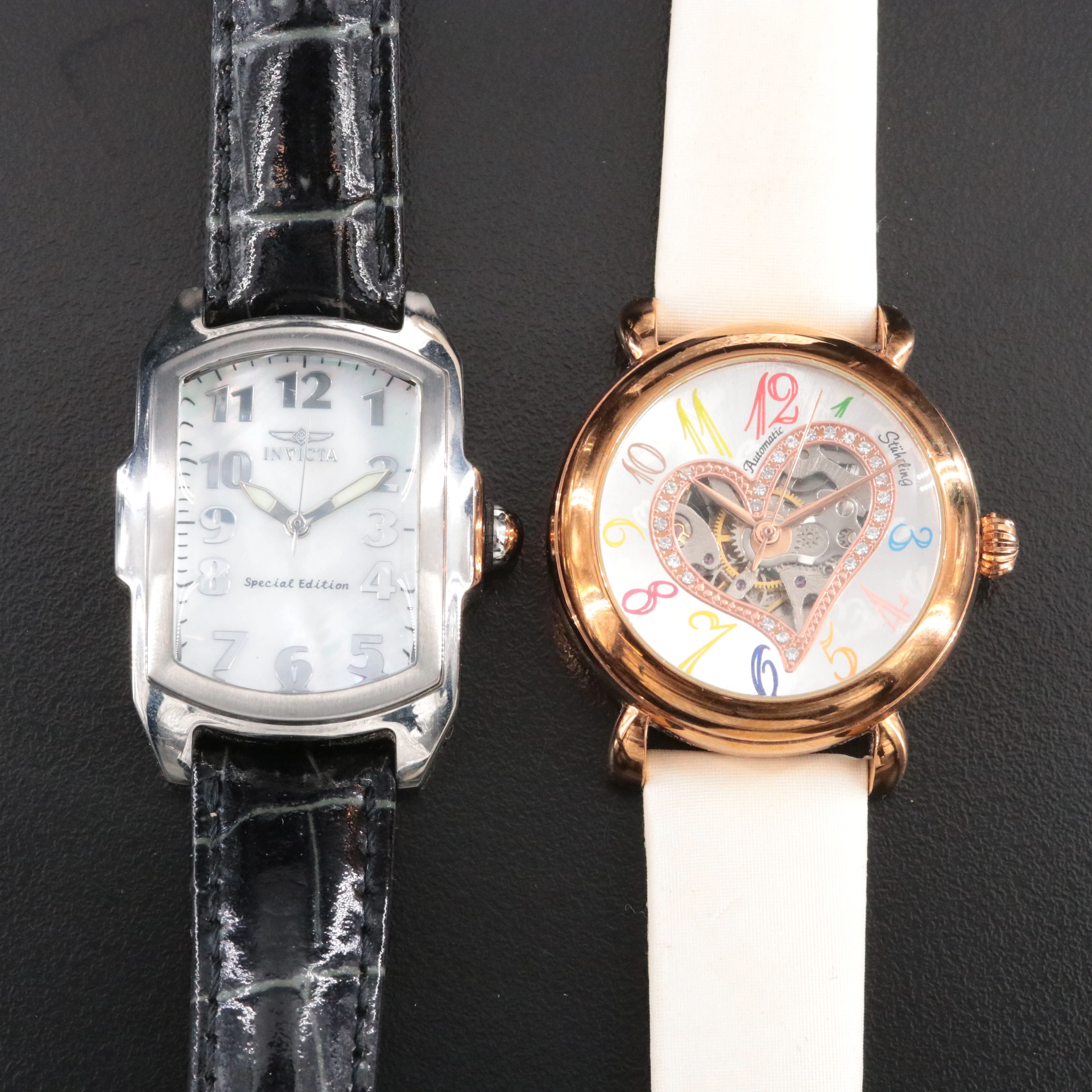 Invicta Lupah and Stührling Original Quartz/Automatic Watches with Extra Bands