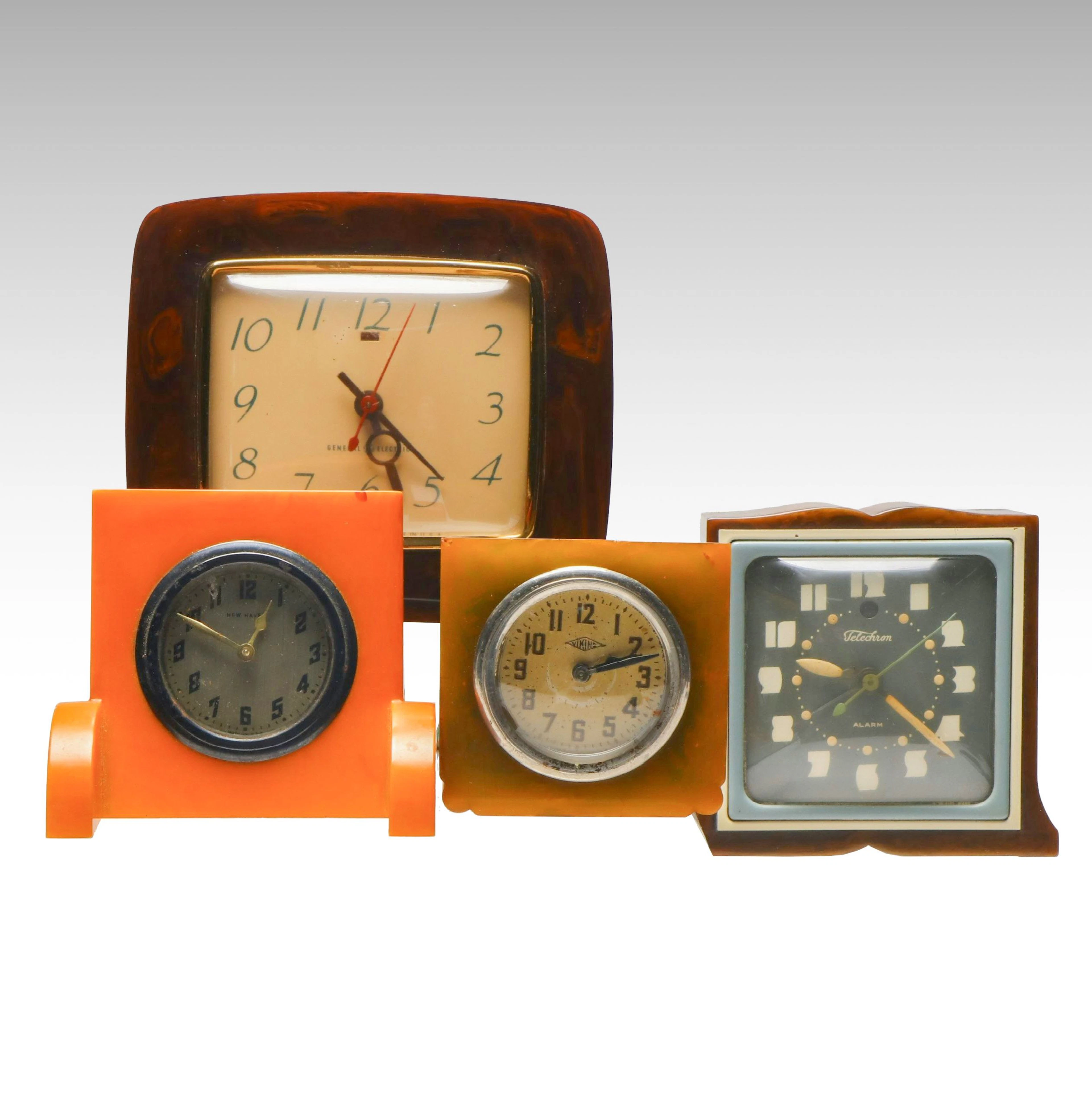 Telechron Model 7H101 Alarm Clock and More Vintage MCM Clocks
