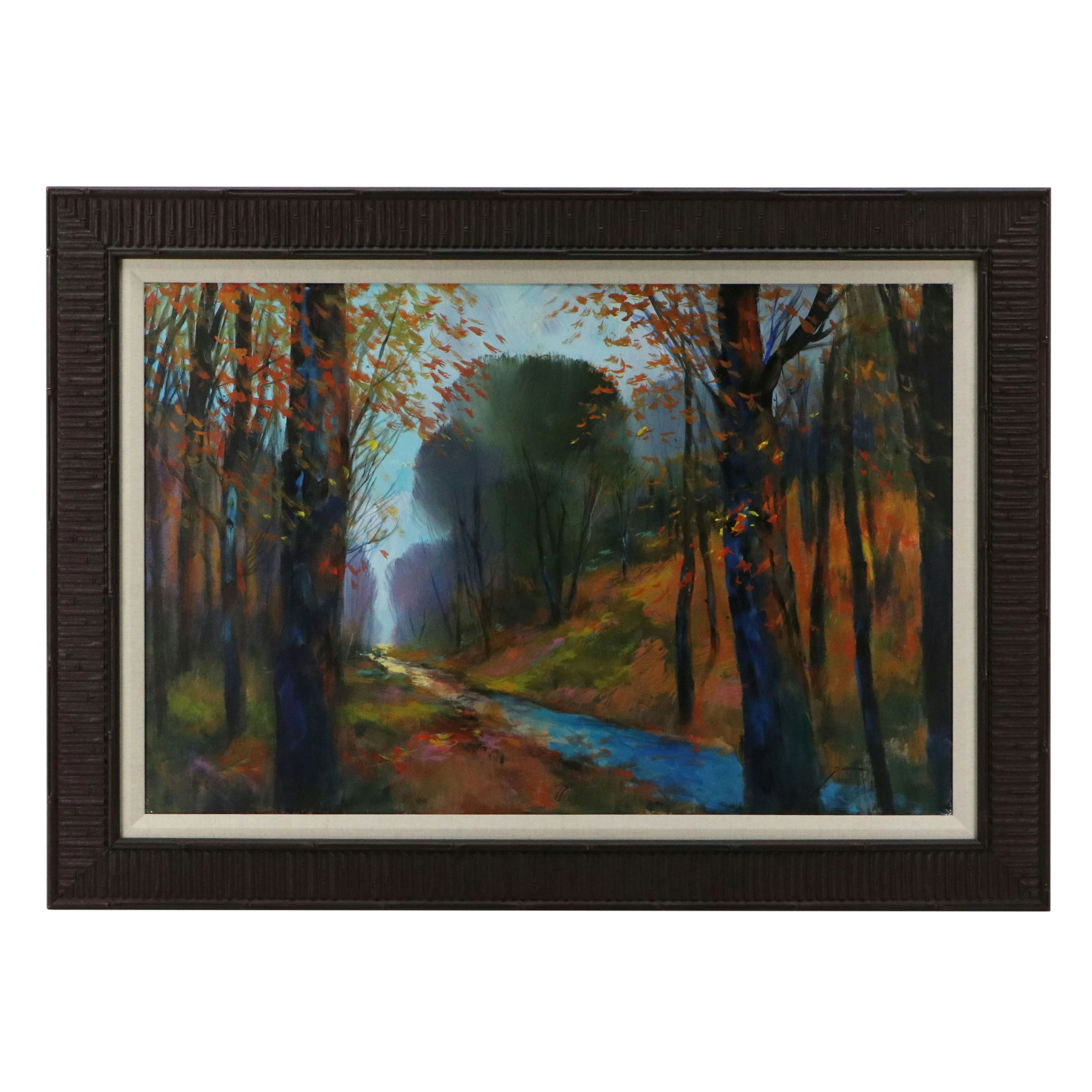 Michael Scholfield Oil Painting "Shadows," Late 20th to 21st Century