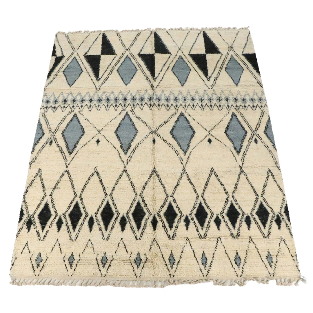 9' x 10'7 Hand-Knotted Moroccan Area Rug