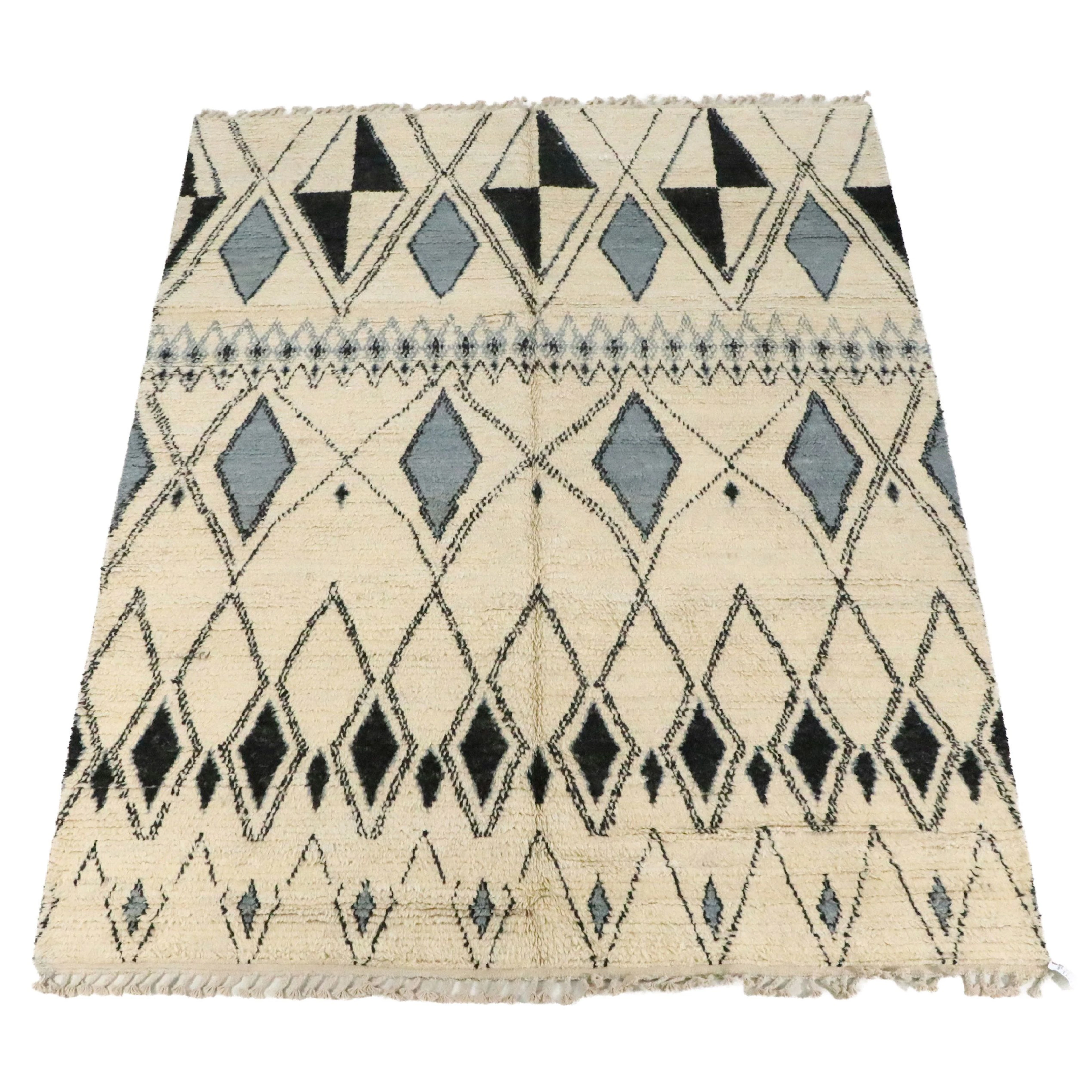 9' x 10'7 Hand-Knotted Moroccan Area Rug
