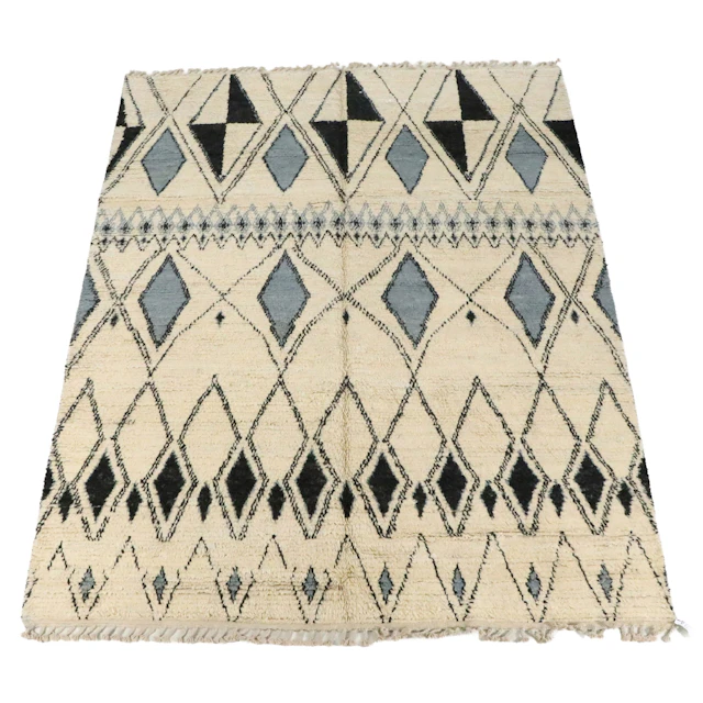 9' x 10'7 Hand-Knotted Moroccan Area Rug