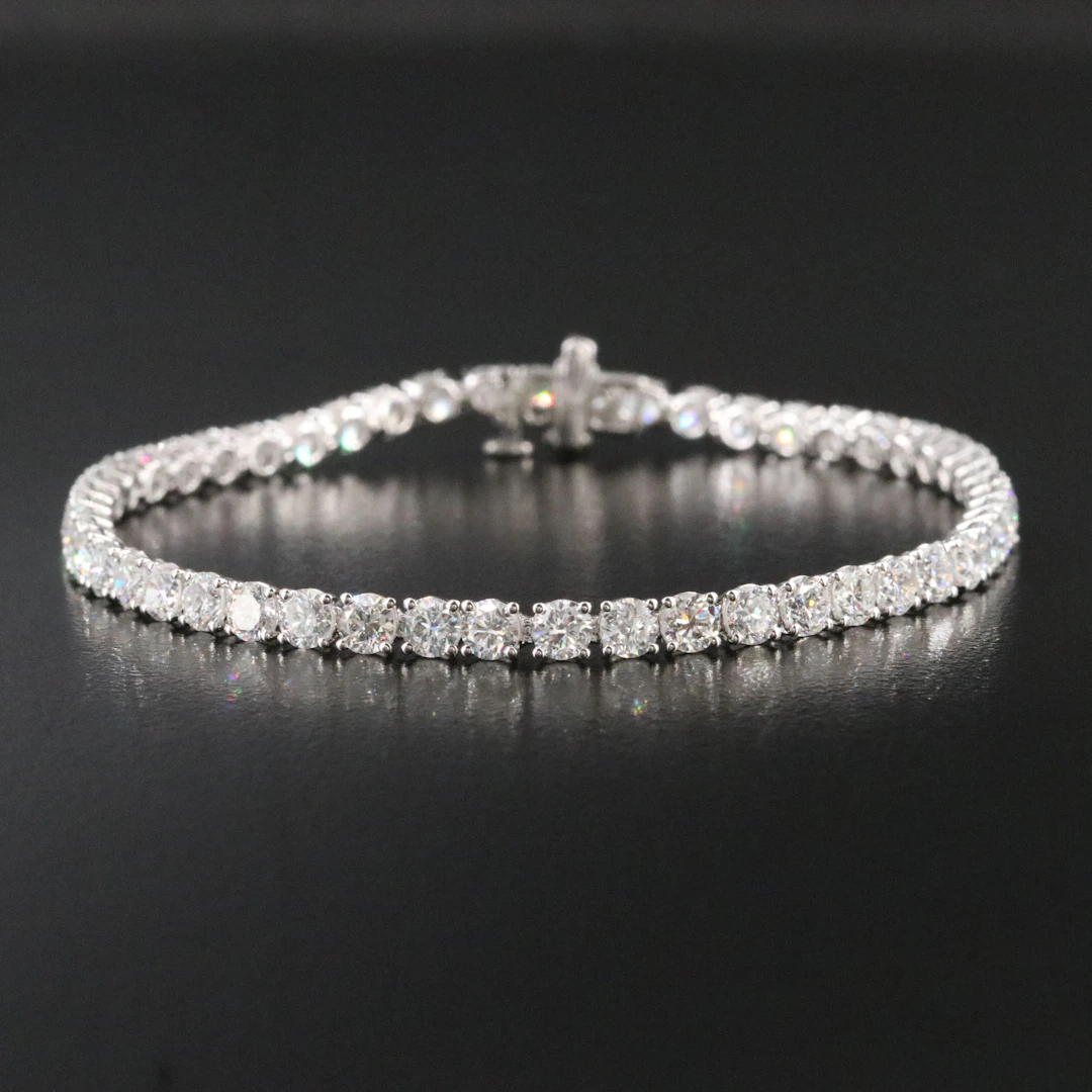 14K 7.31 CTW Lab Grown Diamond Line Bracelet