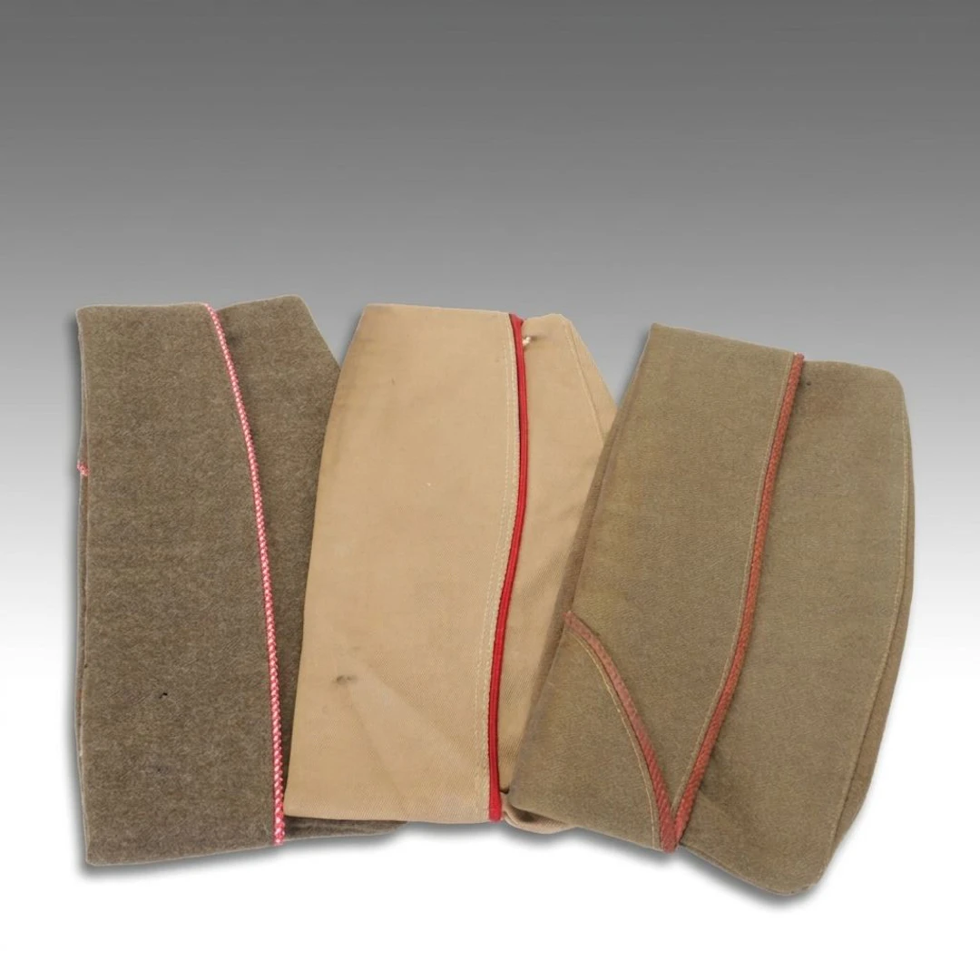 Military Garrison Wool Caps, Mid-20th Century
