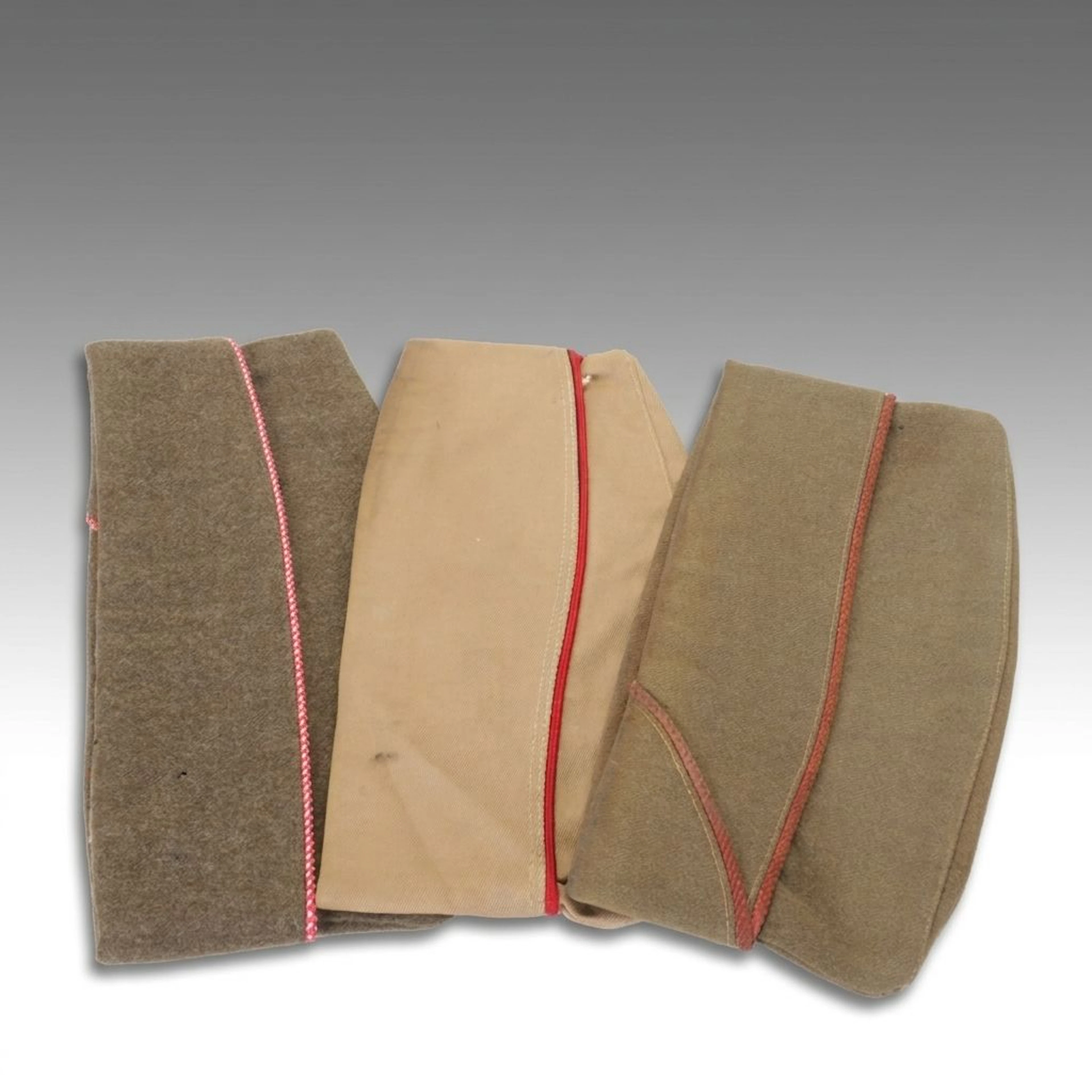 Military Garrison Wool Caps, Mid-20th Century