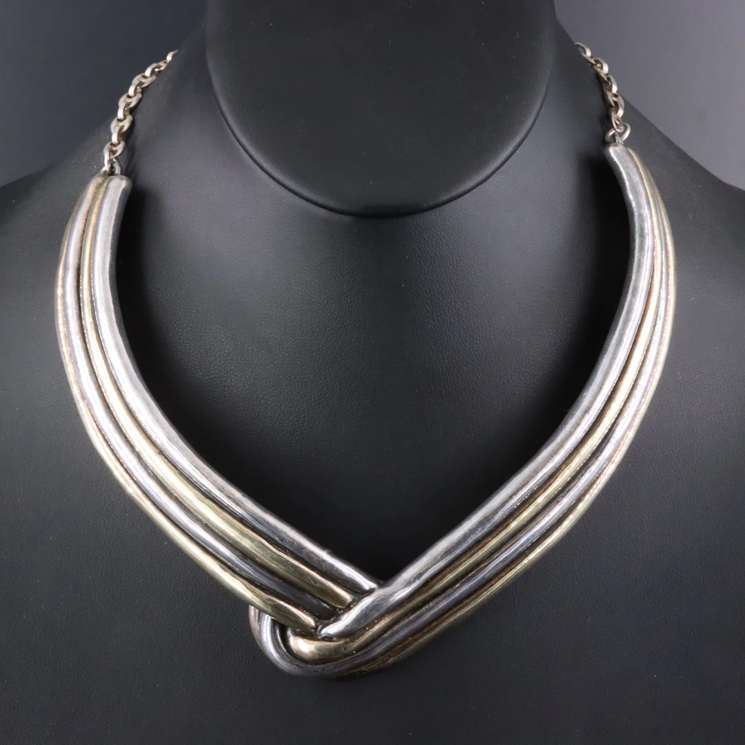 Sterling Electroformed Collar Necklace