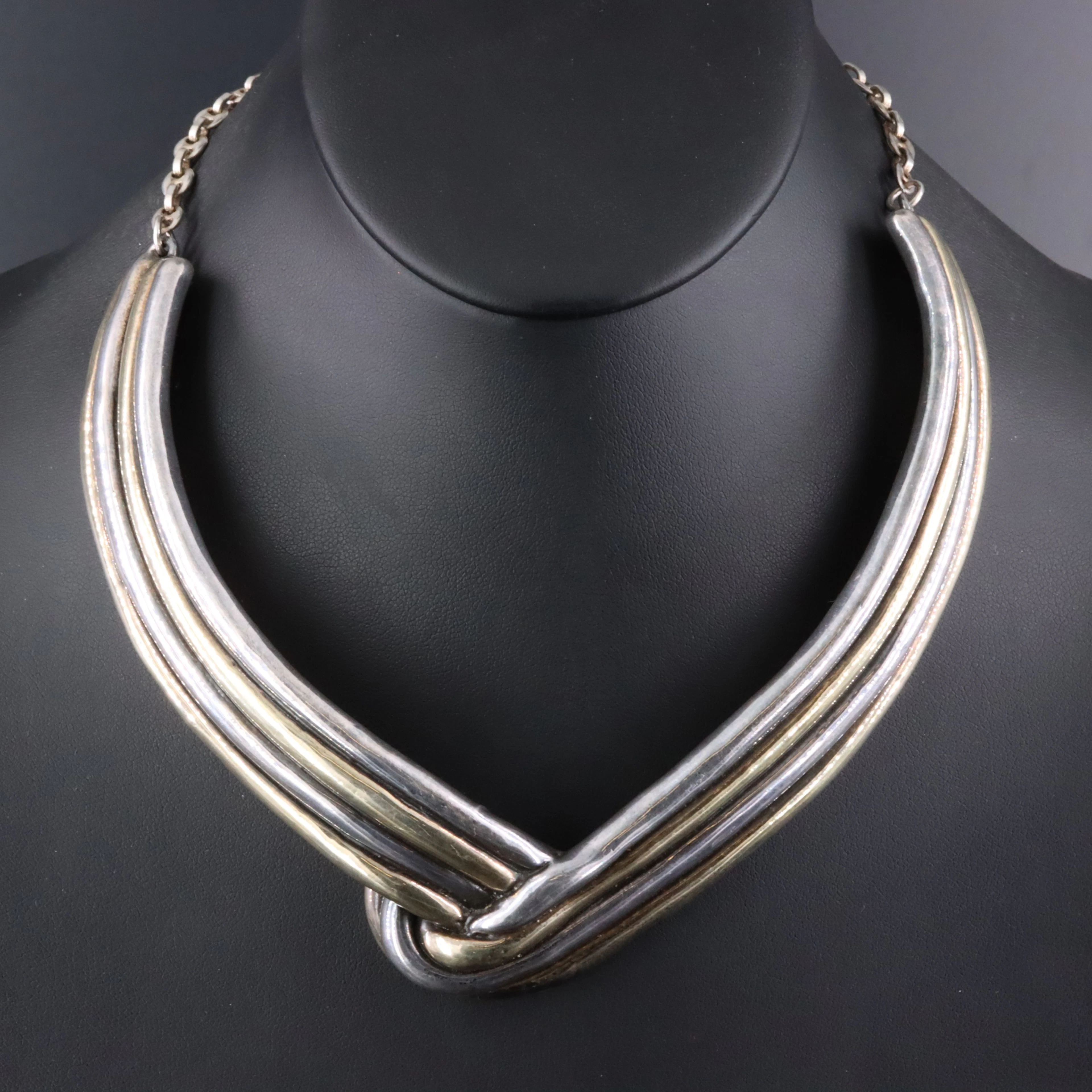 Sterling Electroformed Collar Necklace