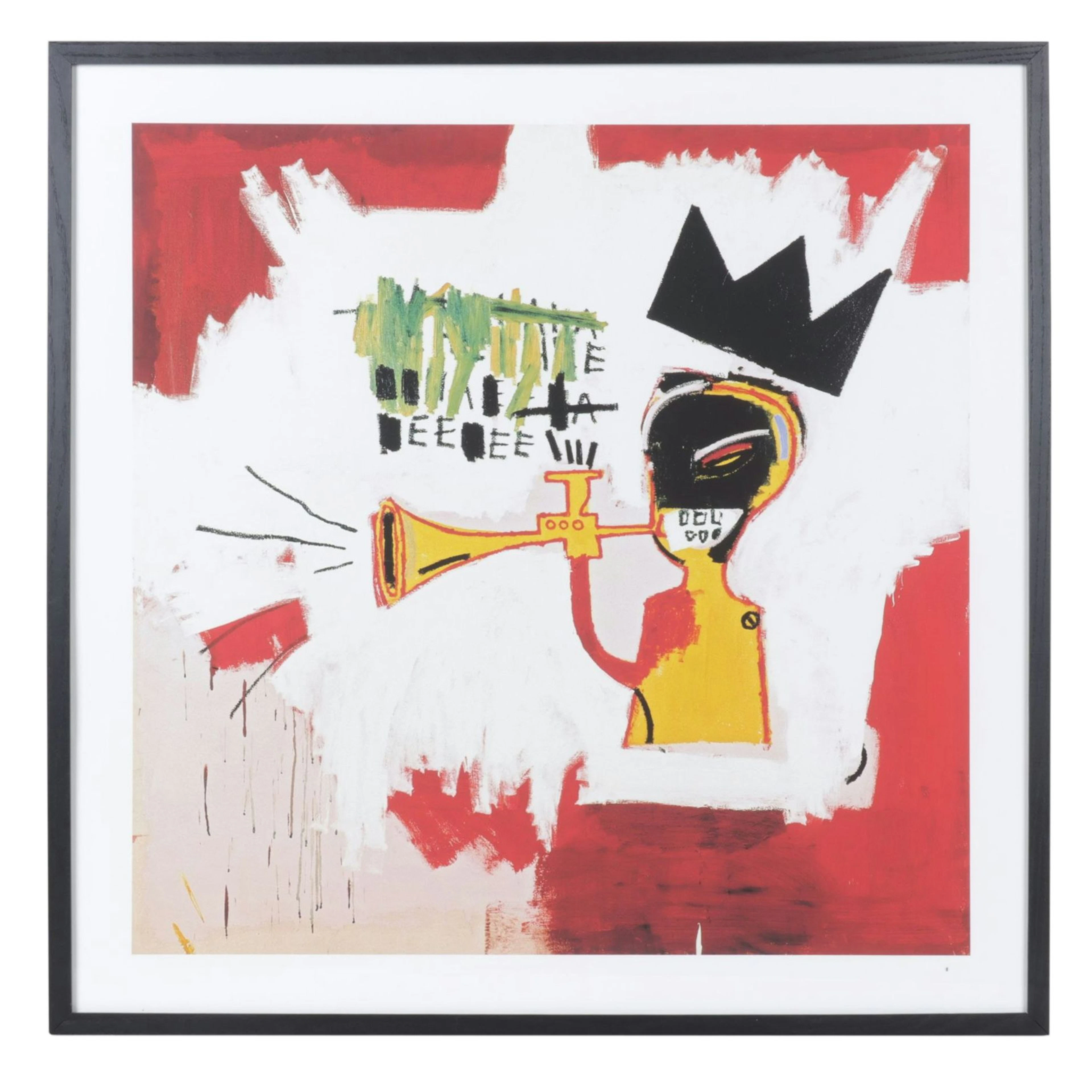 After Jean-Michel Basquiat Offset Lithograph "Trumpet", 21st Century