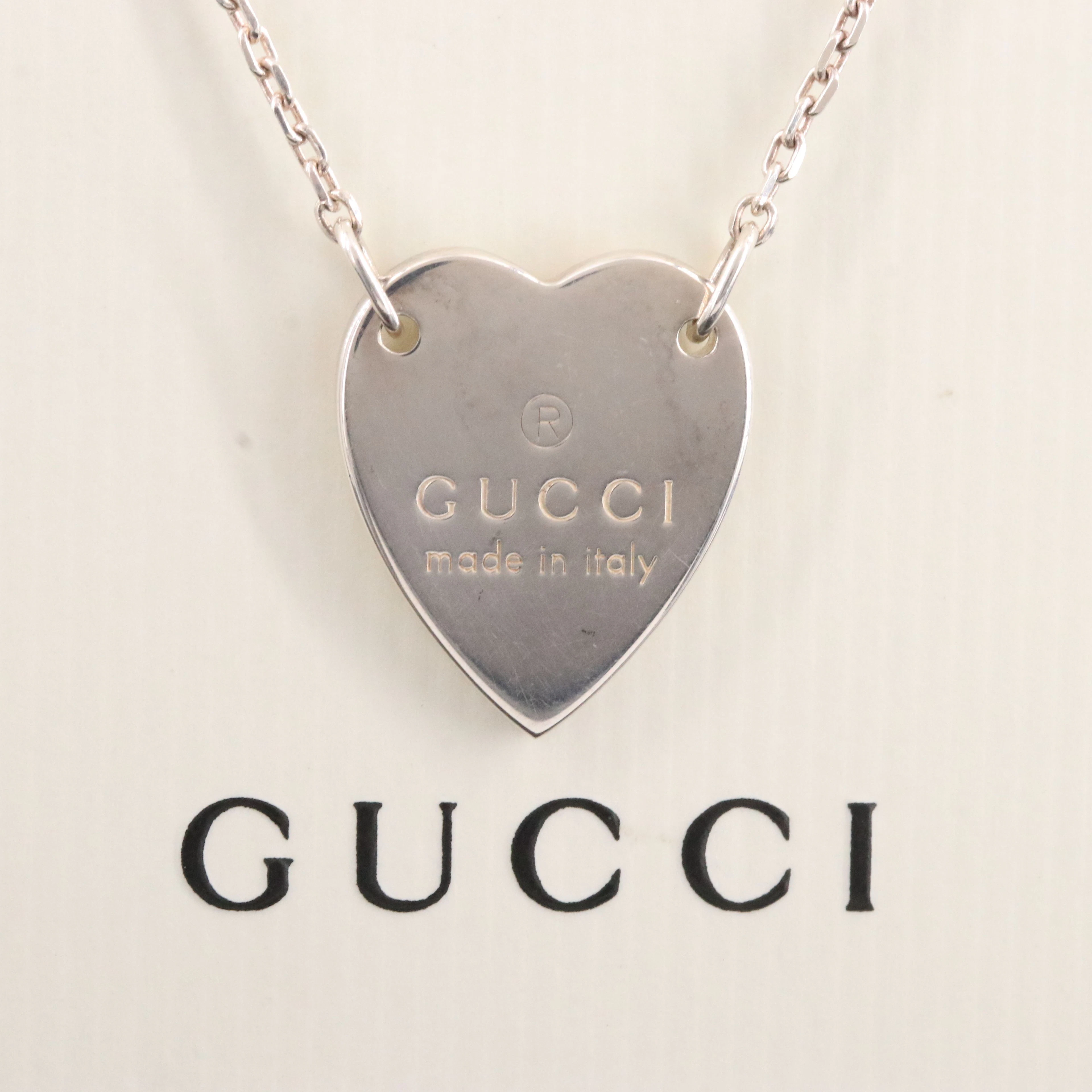 Gucci Sterling Heart Necklace