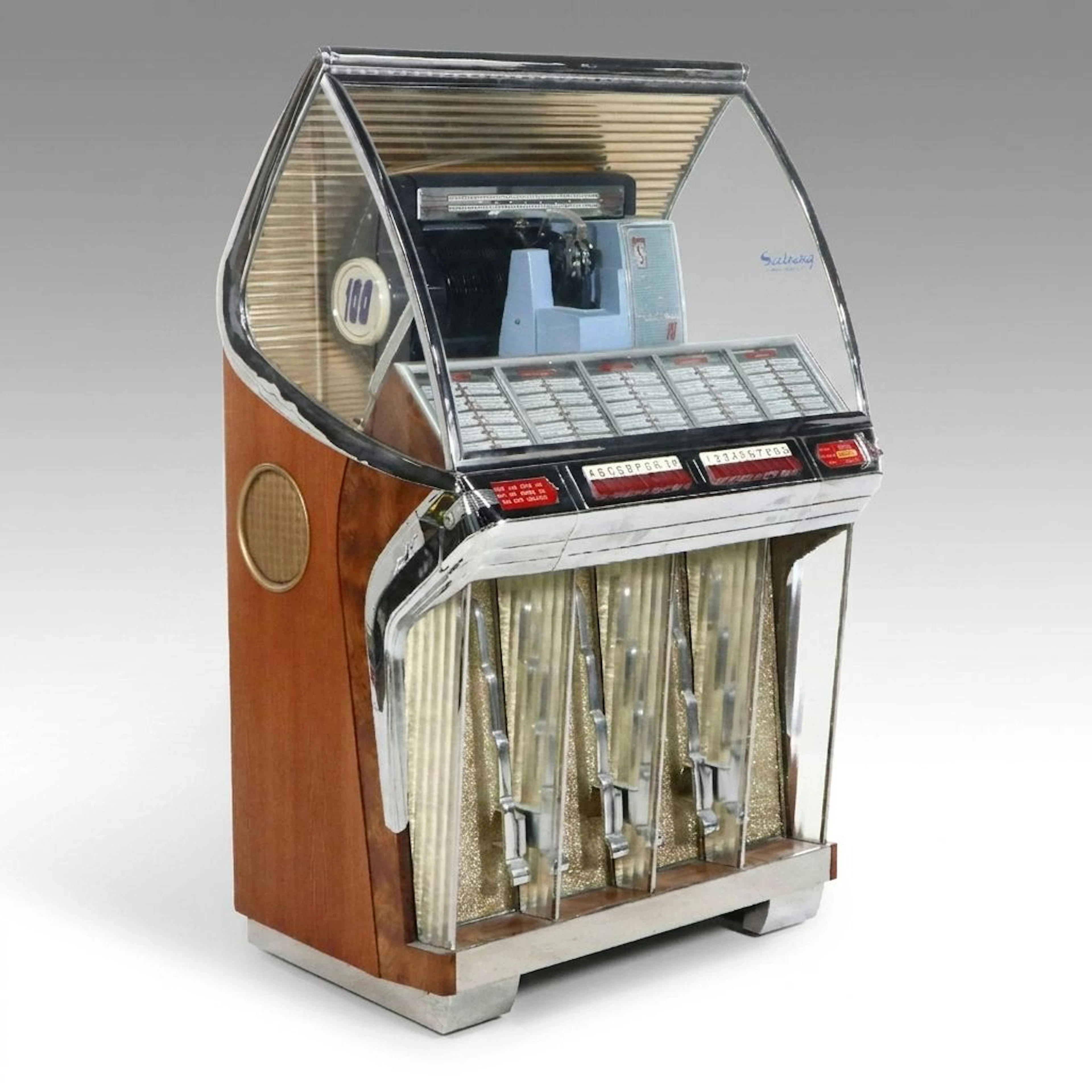 Seeburg 100 High Fidelity Select-o-Matic Jukebox with Manuals, Accessories