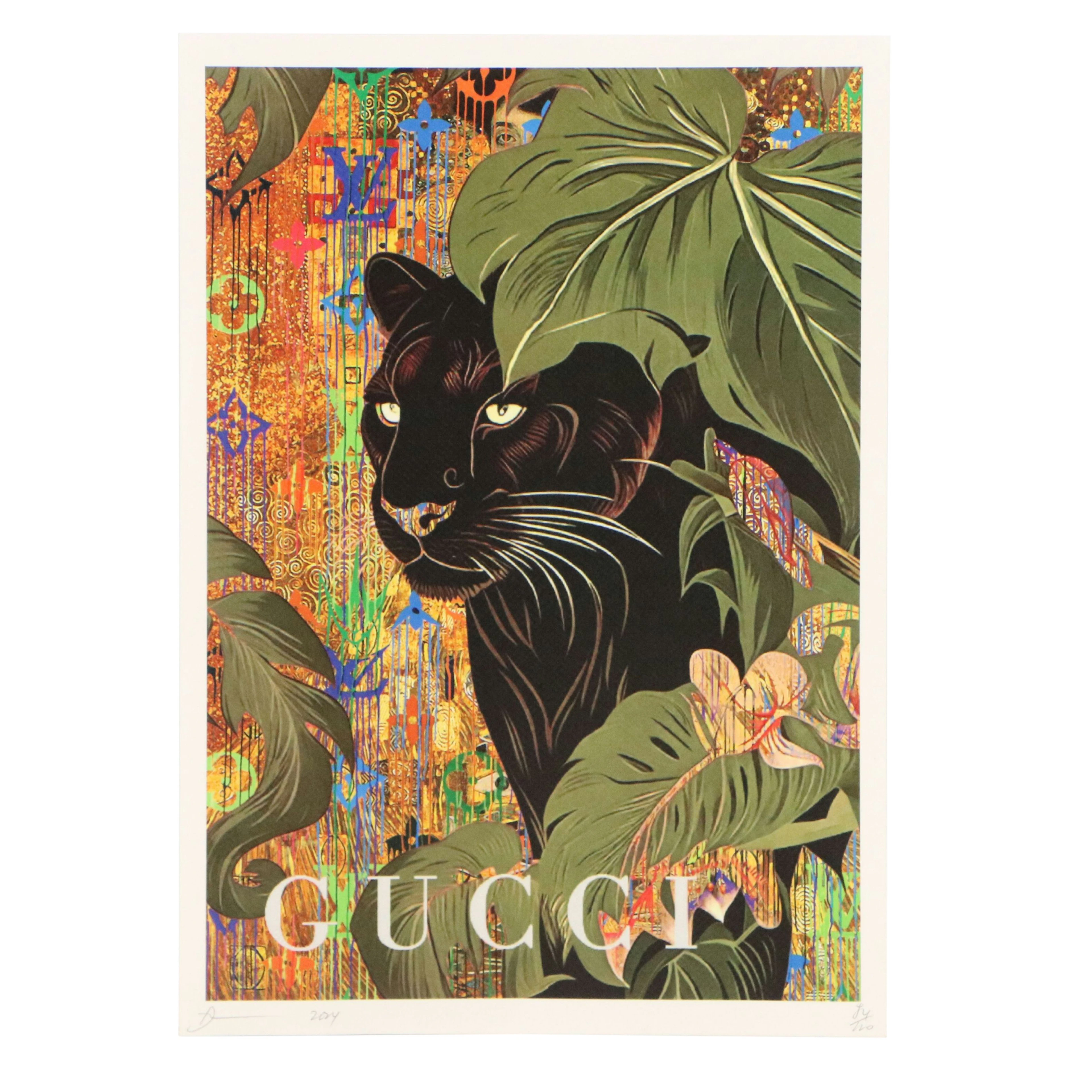 Death NYC Graphic Print of Gucci x Panther, 2024