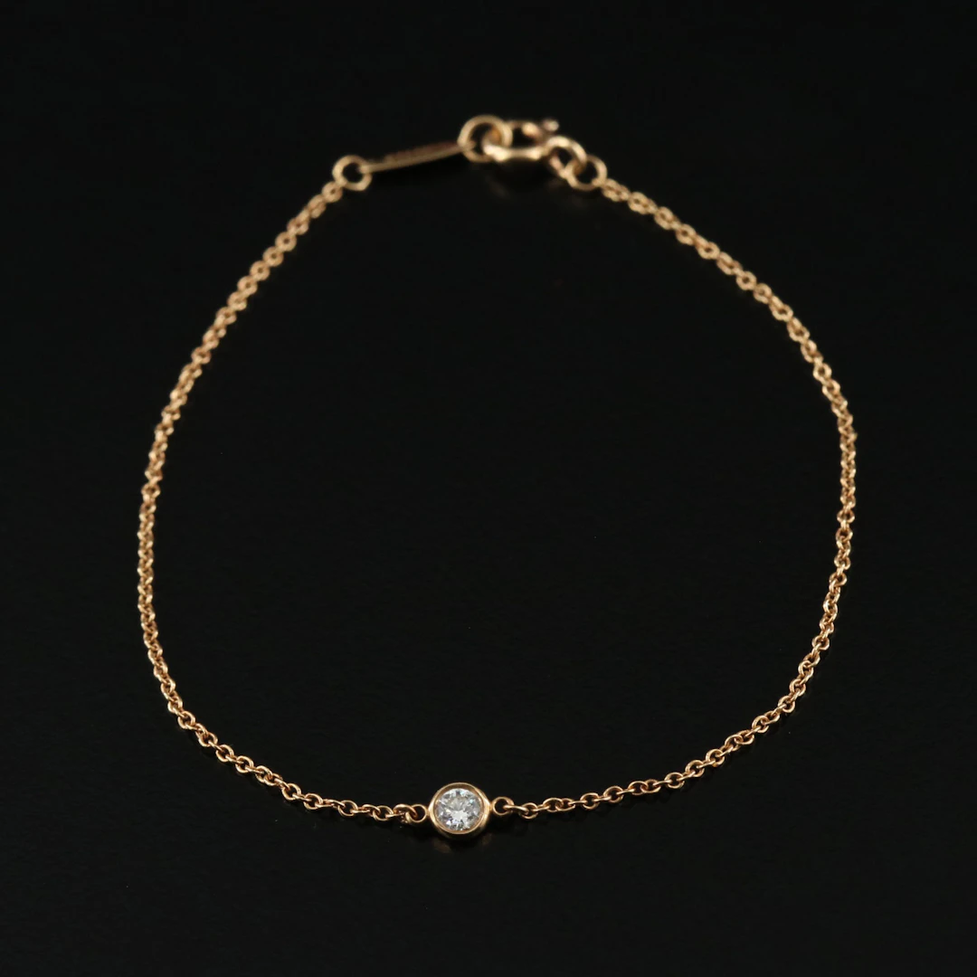 Elsa Peretti for Tiffany & Co. 18K Diamond Solitaire Bracelet