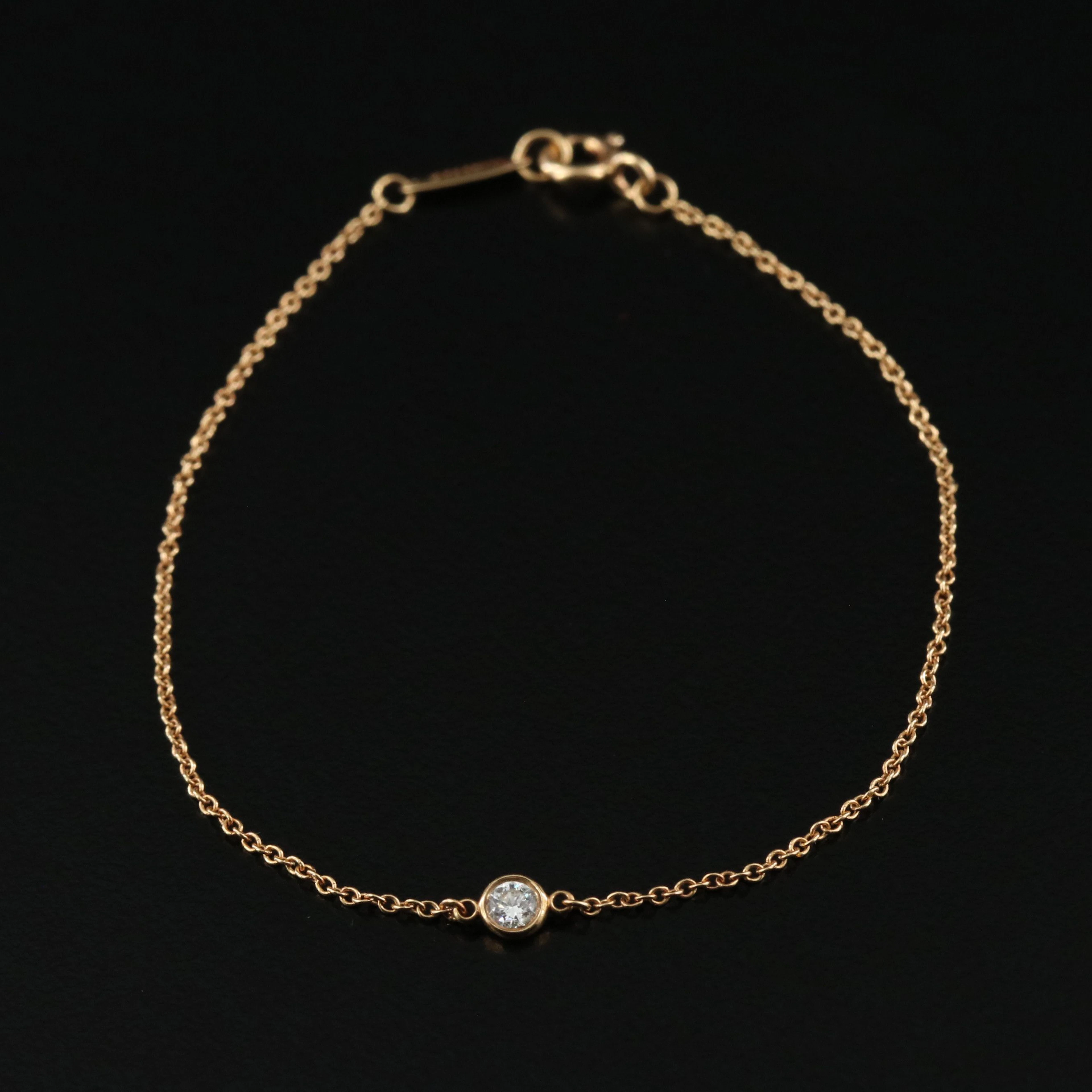 Elsa Peretti for Tiffany & Co. 18K Diamond Solitaire Bracelet