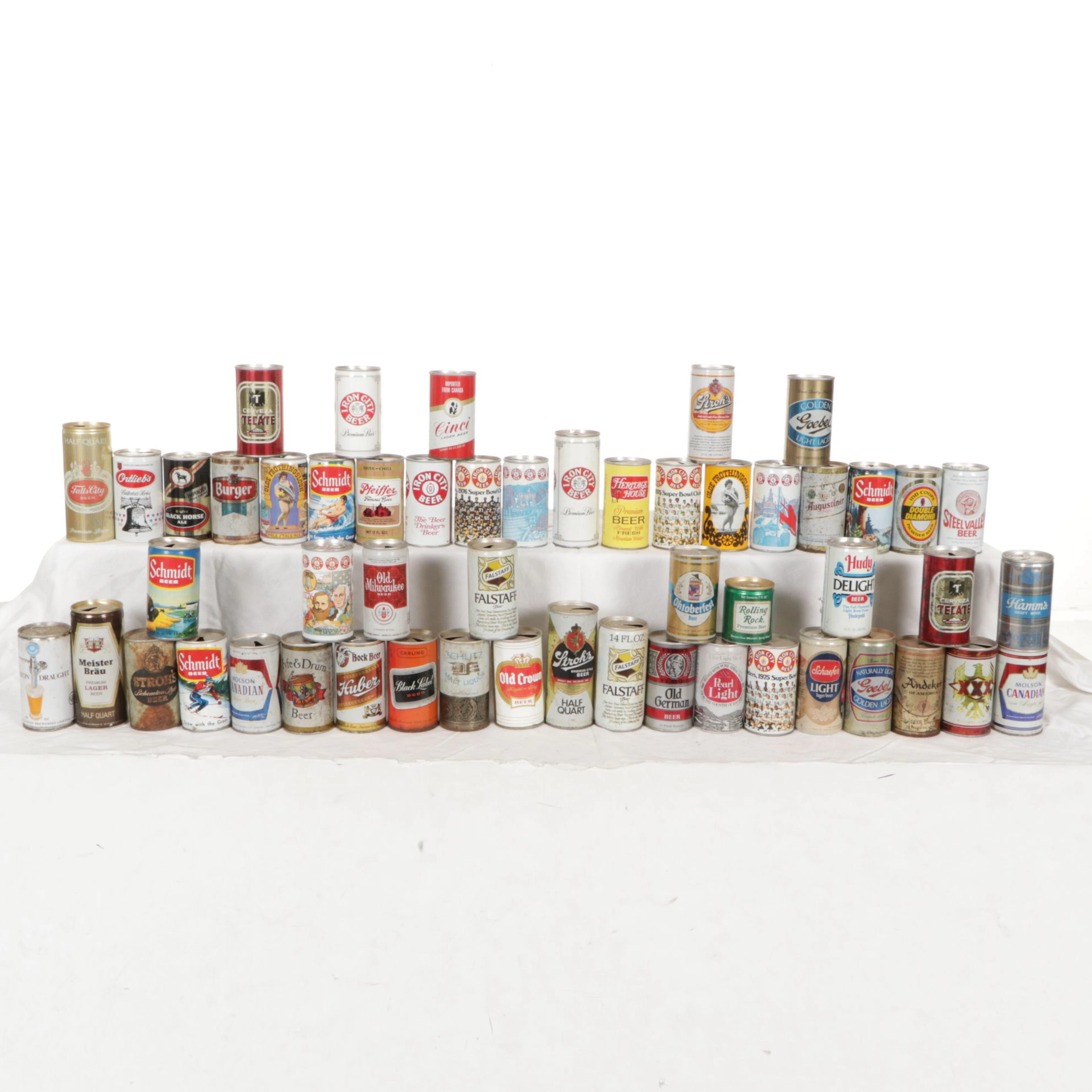 Rolling Rock, Peter Hand Brewing, Huber, and More 1970s and 1980s Beer Cans