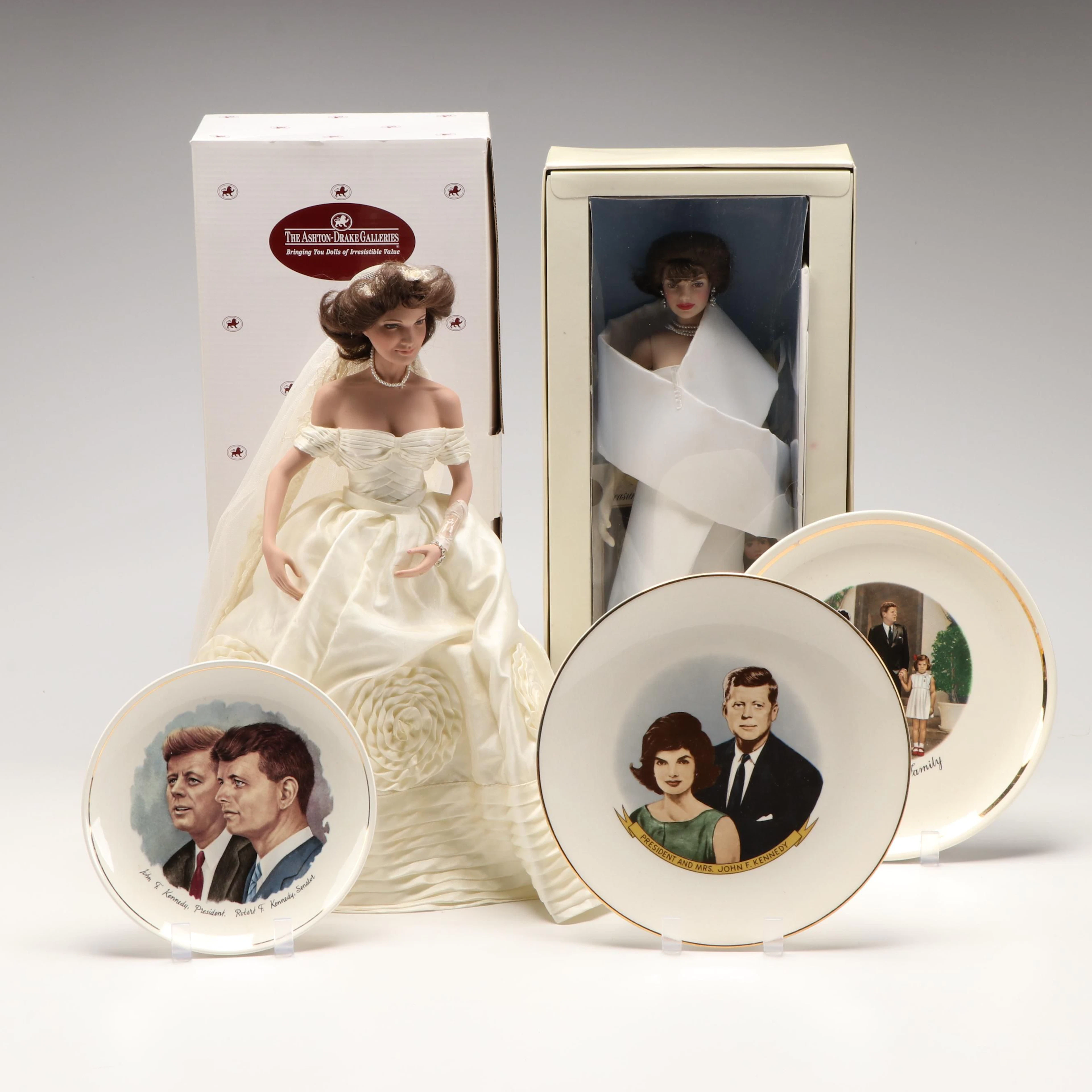 Franklin Heirloom Dolls "The Jackie Doll" and More Kennedy Family Memorabilia