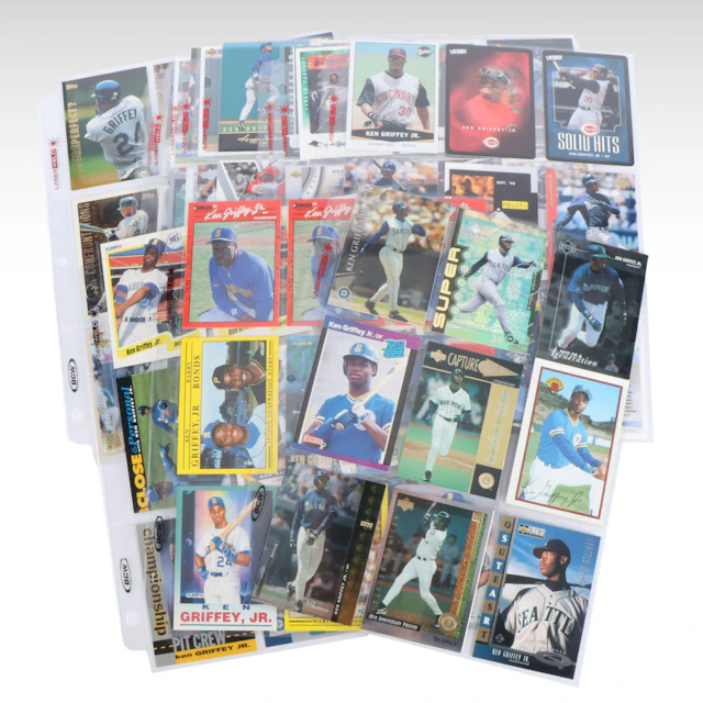 Ken Griffey Jr. Baseball Card Collection with Rookies, Inserts, and More