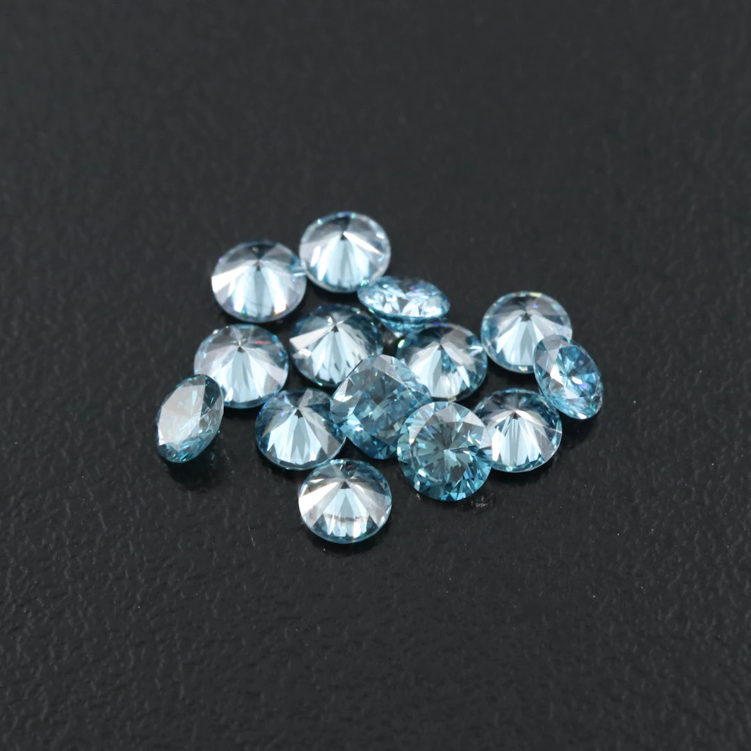 Loose 2.15 CTW Fancy Blue Lab Grown Diamond Lot