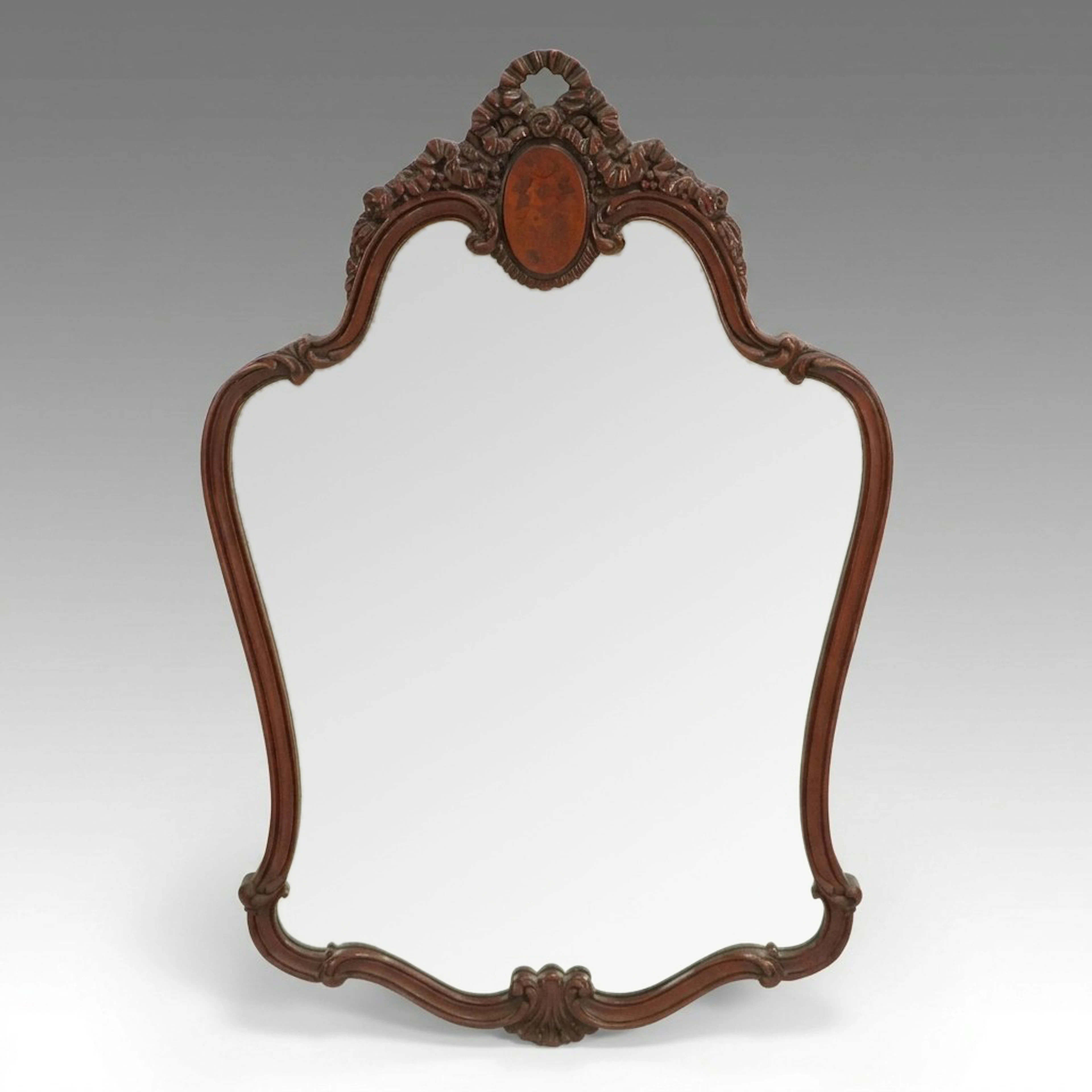 Baroque Style Carved Wood Wall Mirror