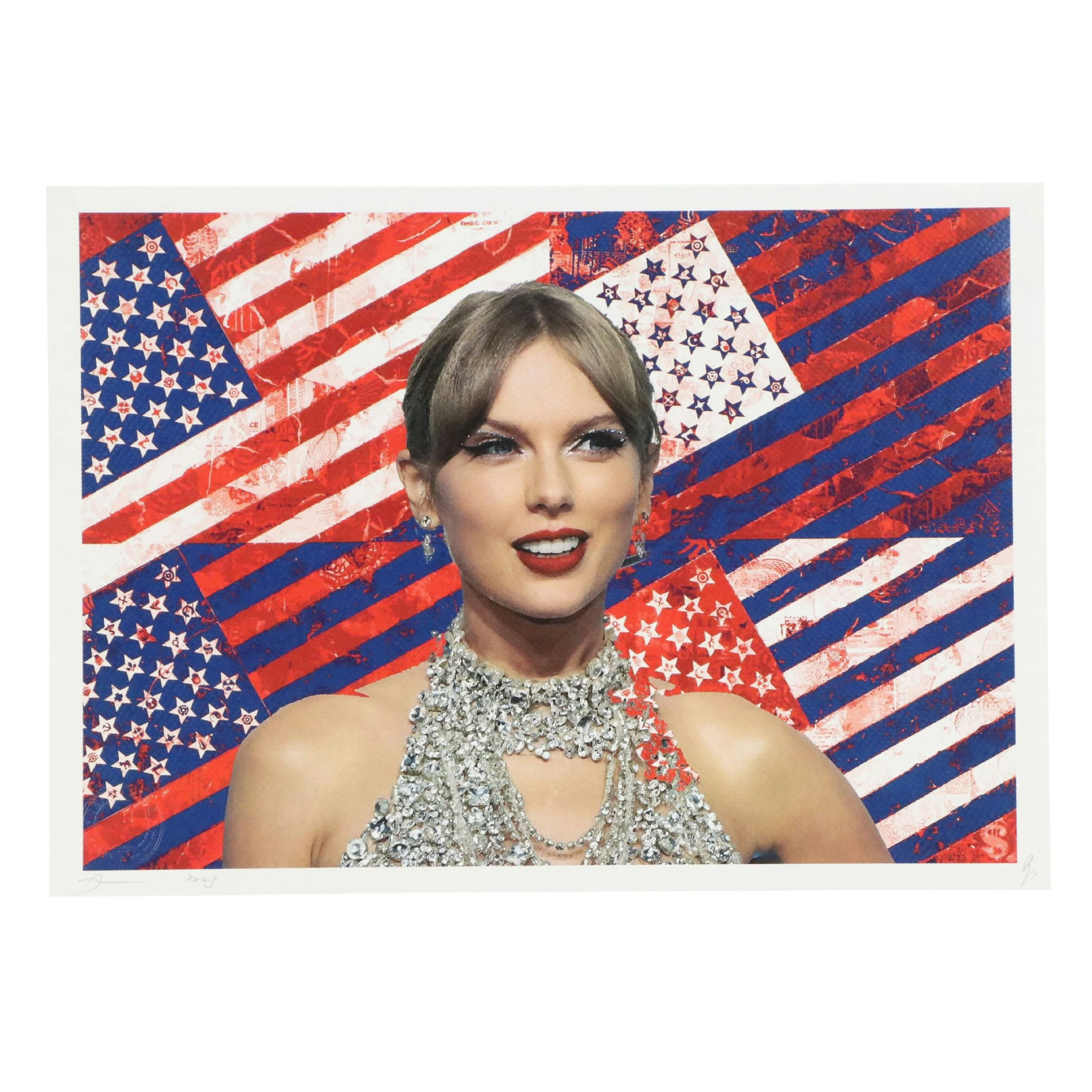 Death NYC Offset Litho Pop Art Featuring Taylor Swift x Shepard Fairey, 2023