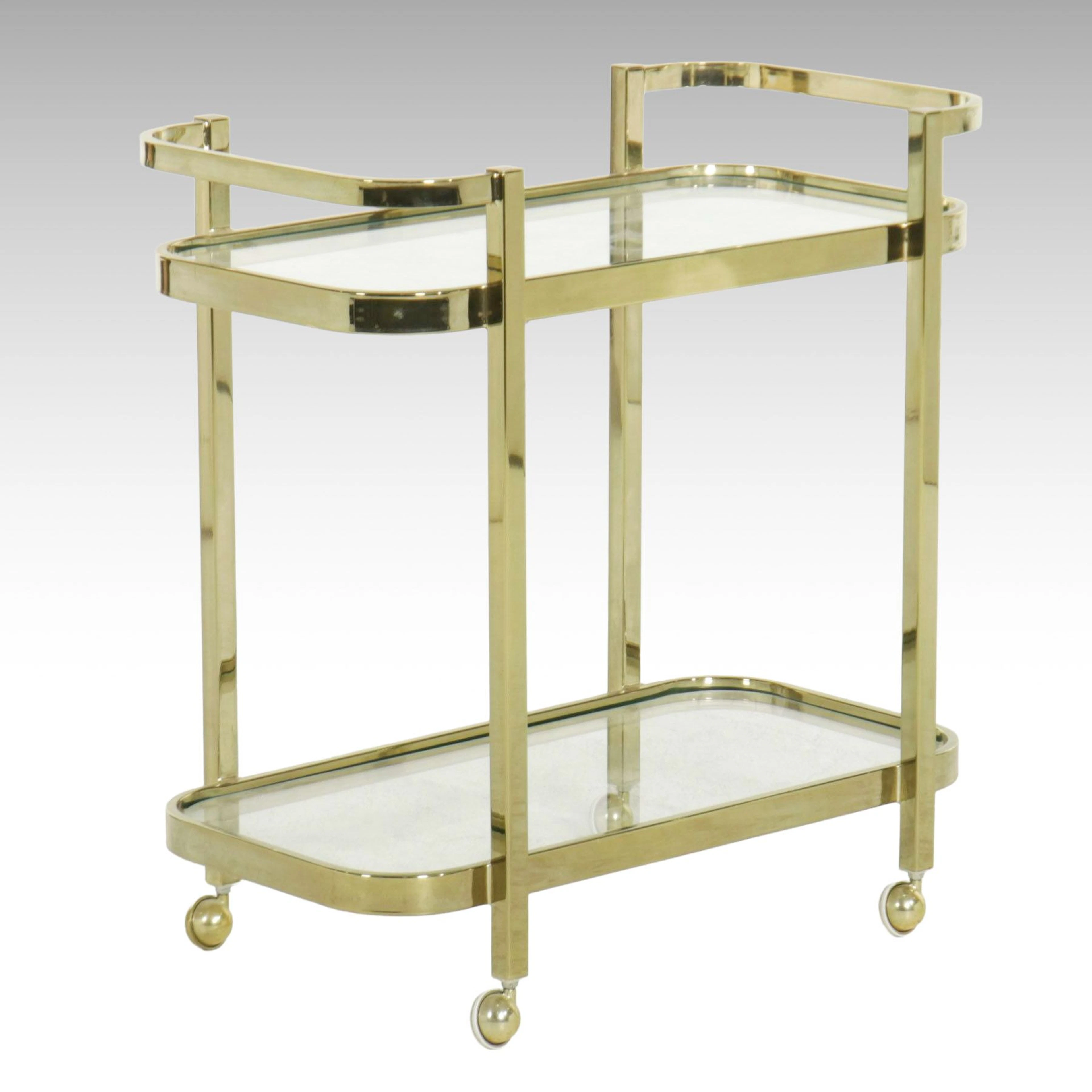Modern Rolling Bar Cart, 21st Century