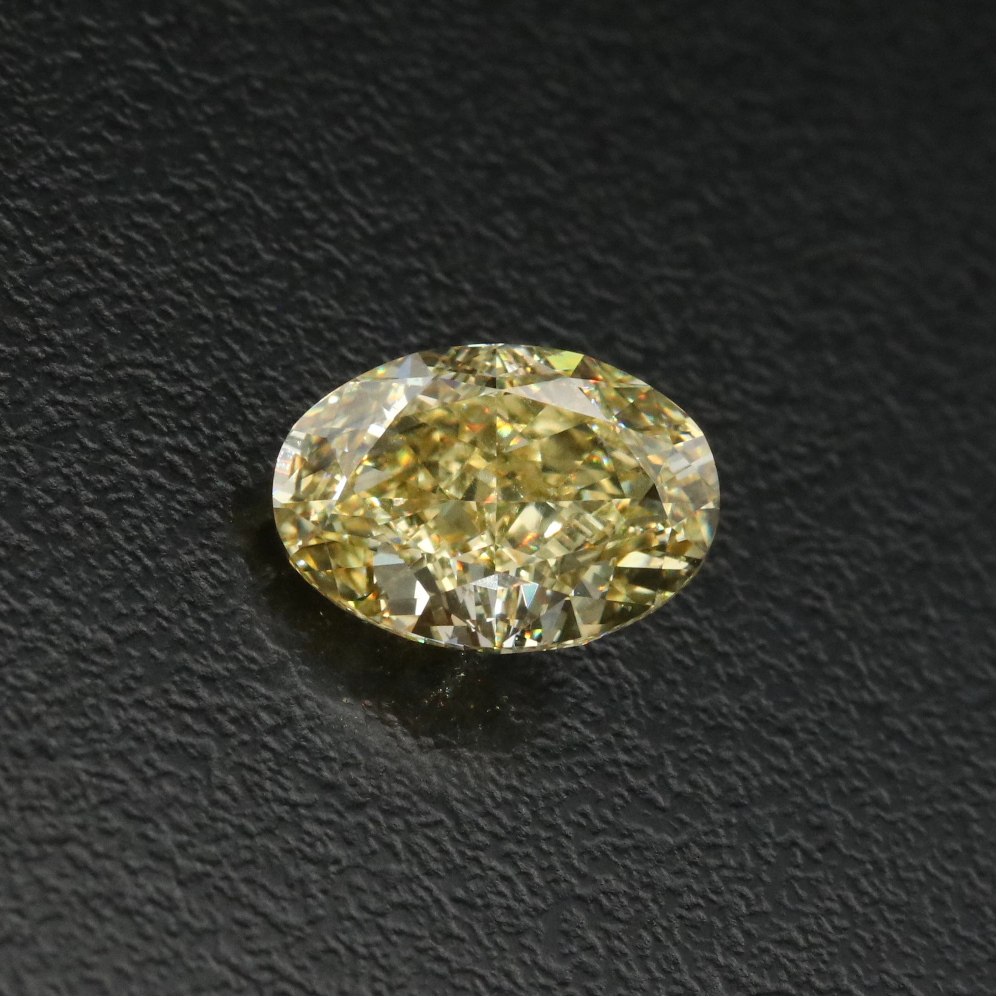 Loose 3.03 CT Fancy Intense Yellow Lab Grown Diamond with IGI Report