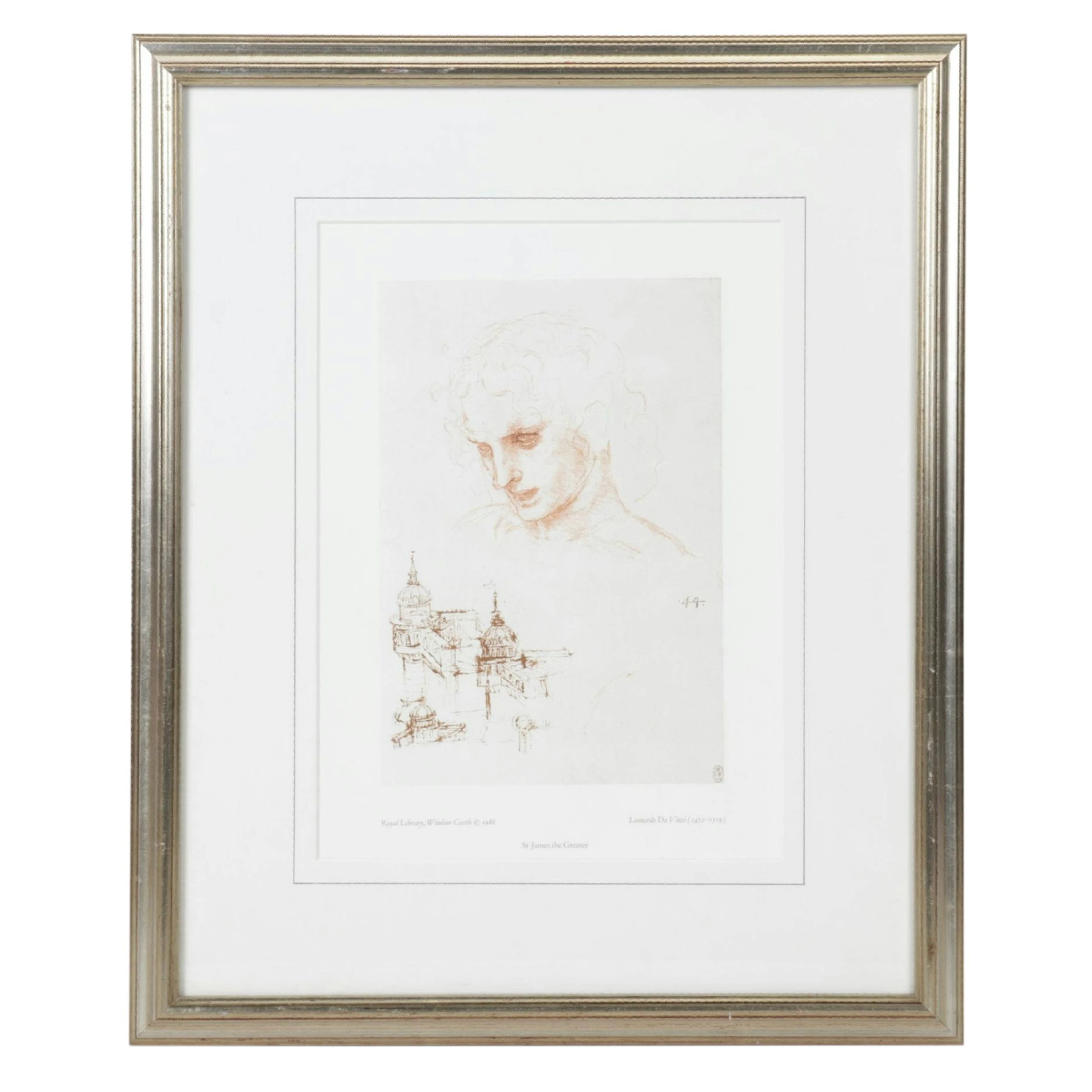 Rotogravure After Leonardo da Vinci "St. James the Greater", 1986