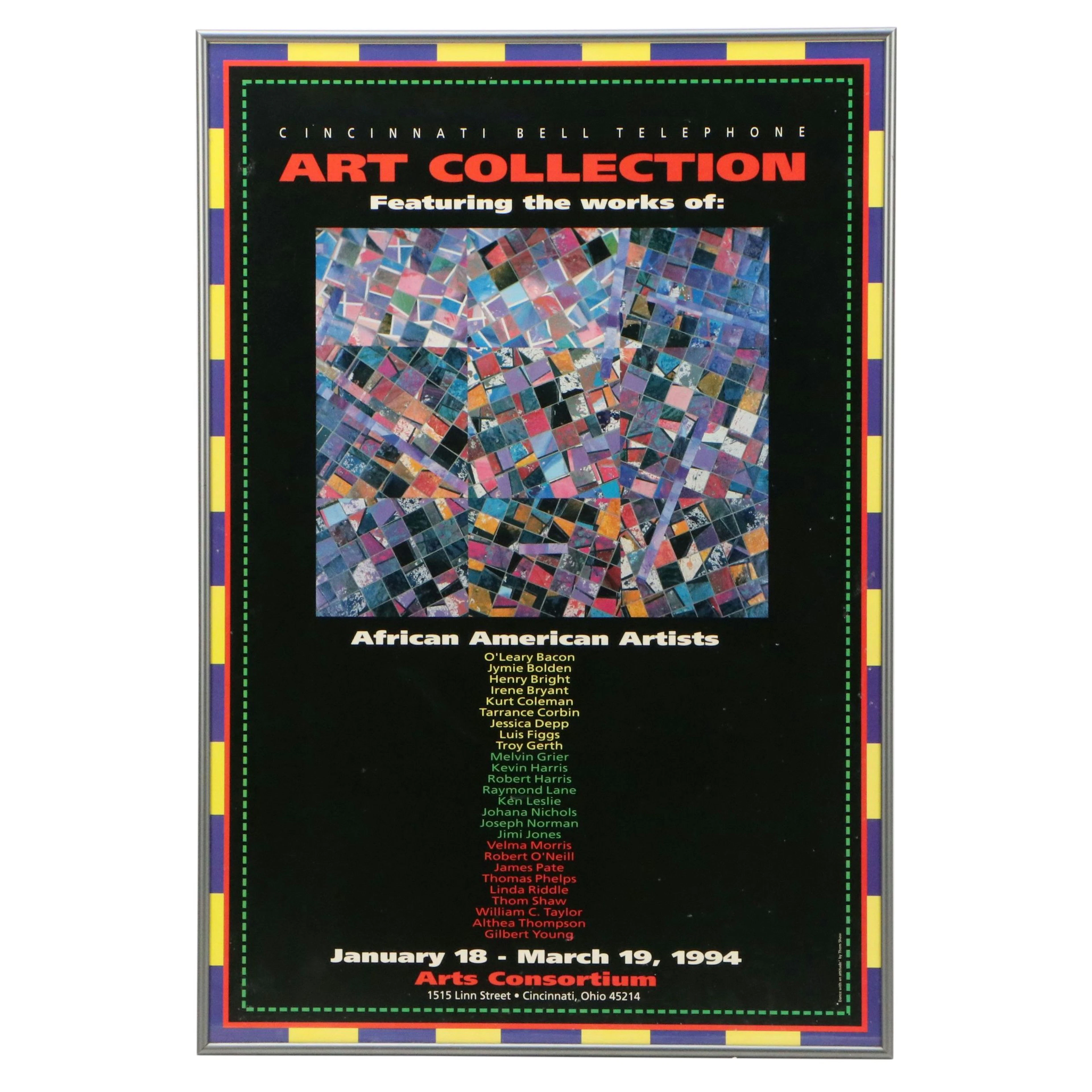 Cincinnati Arts Consortium African American Artist Exhibition Poster, 1994